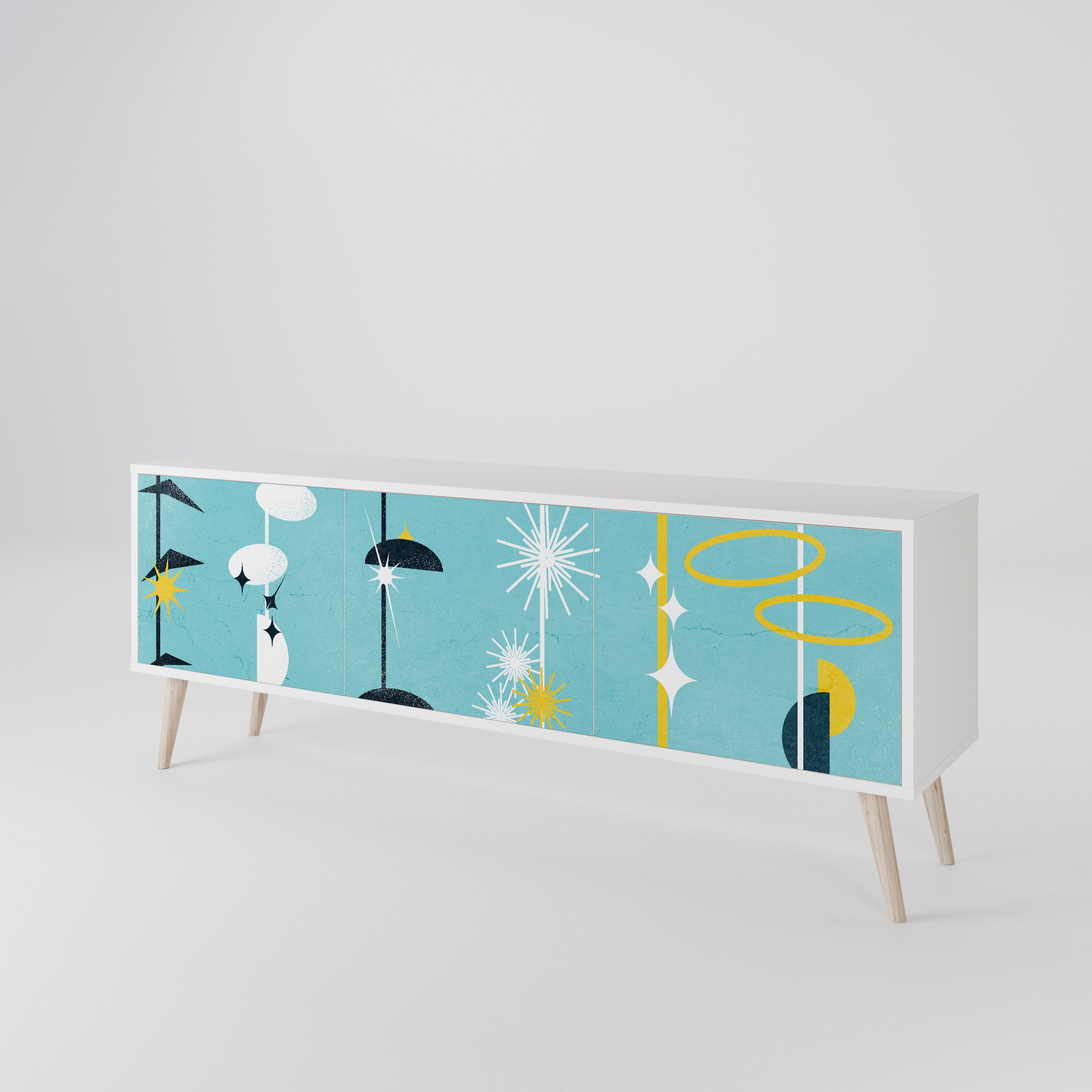 PATHS TO HAPPINESS 3-Door TV Cabinet