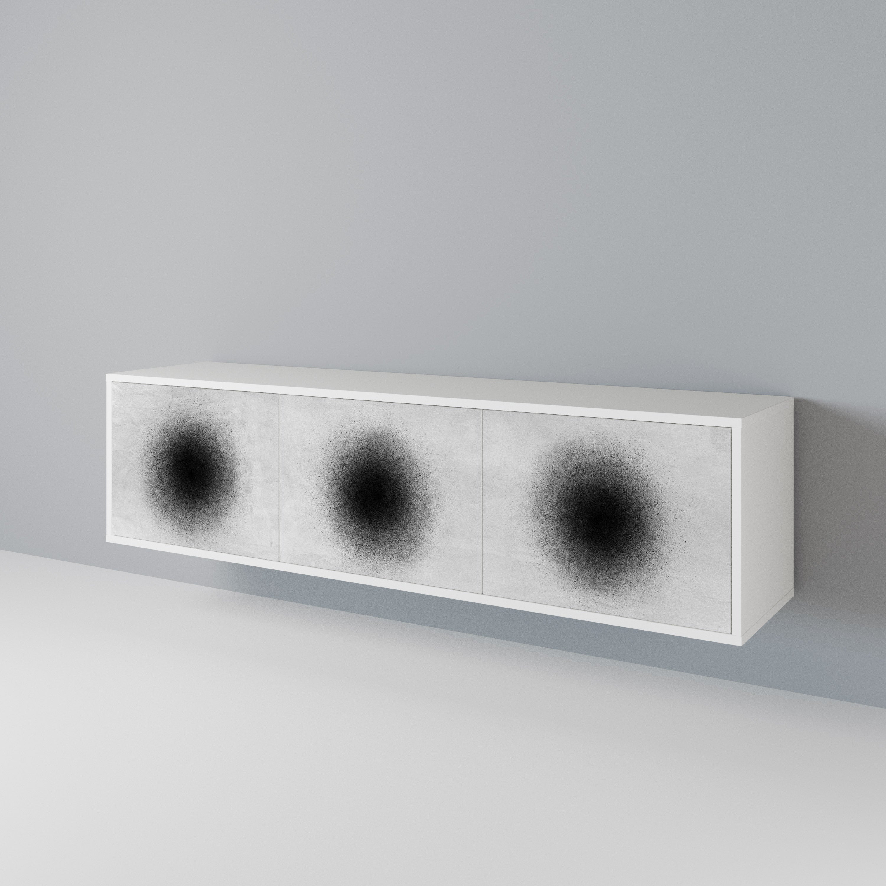 BLACK HOLE 3-Door TV Cabinet