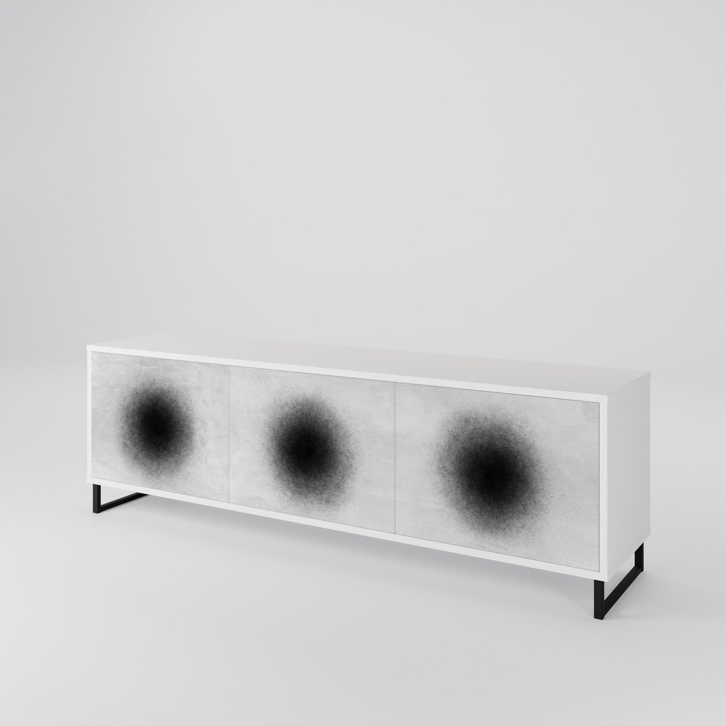 BLACK HOLE 3-Door TV Cabinet
