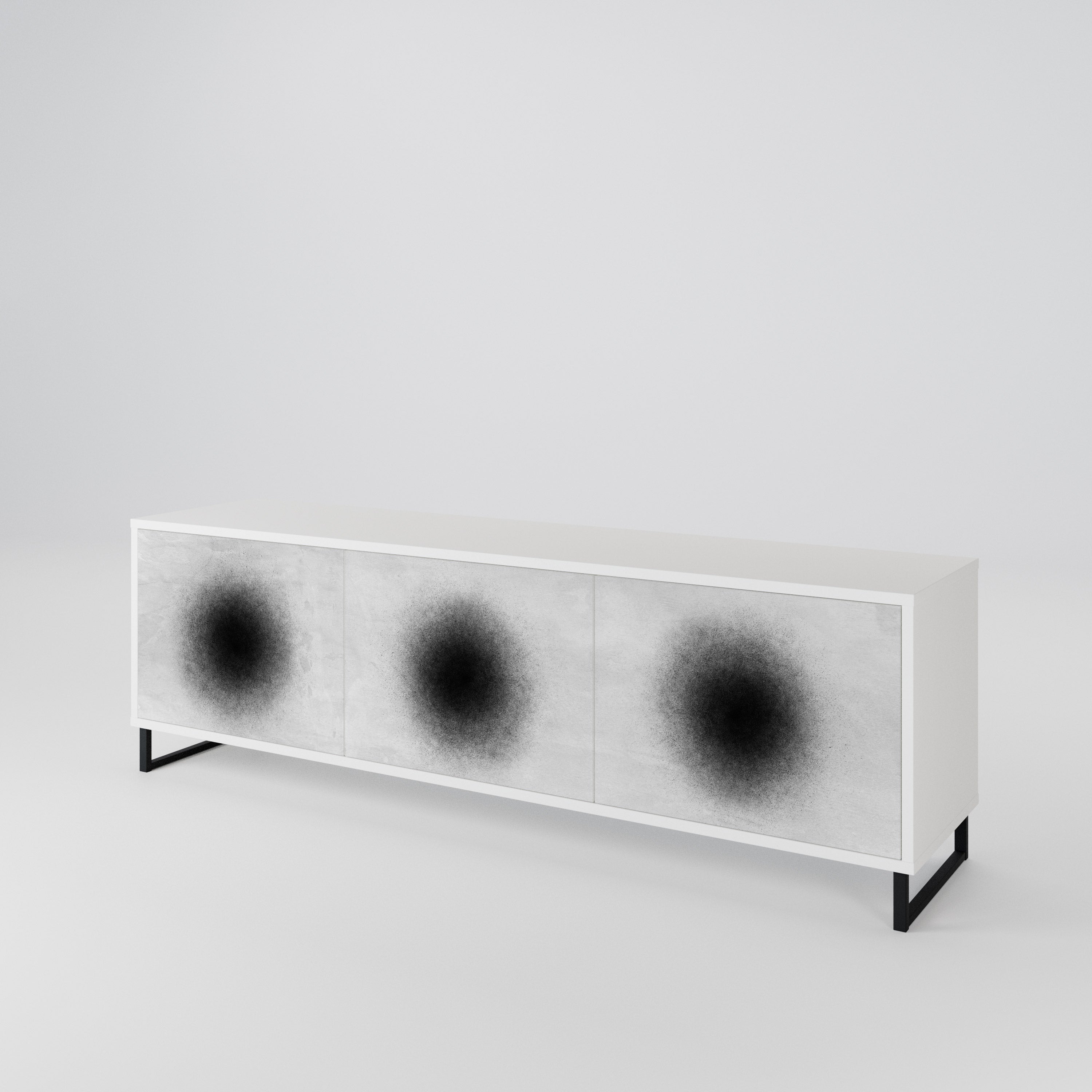BLACK HOLE 3-Door TV Cabinet