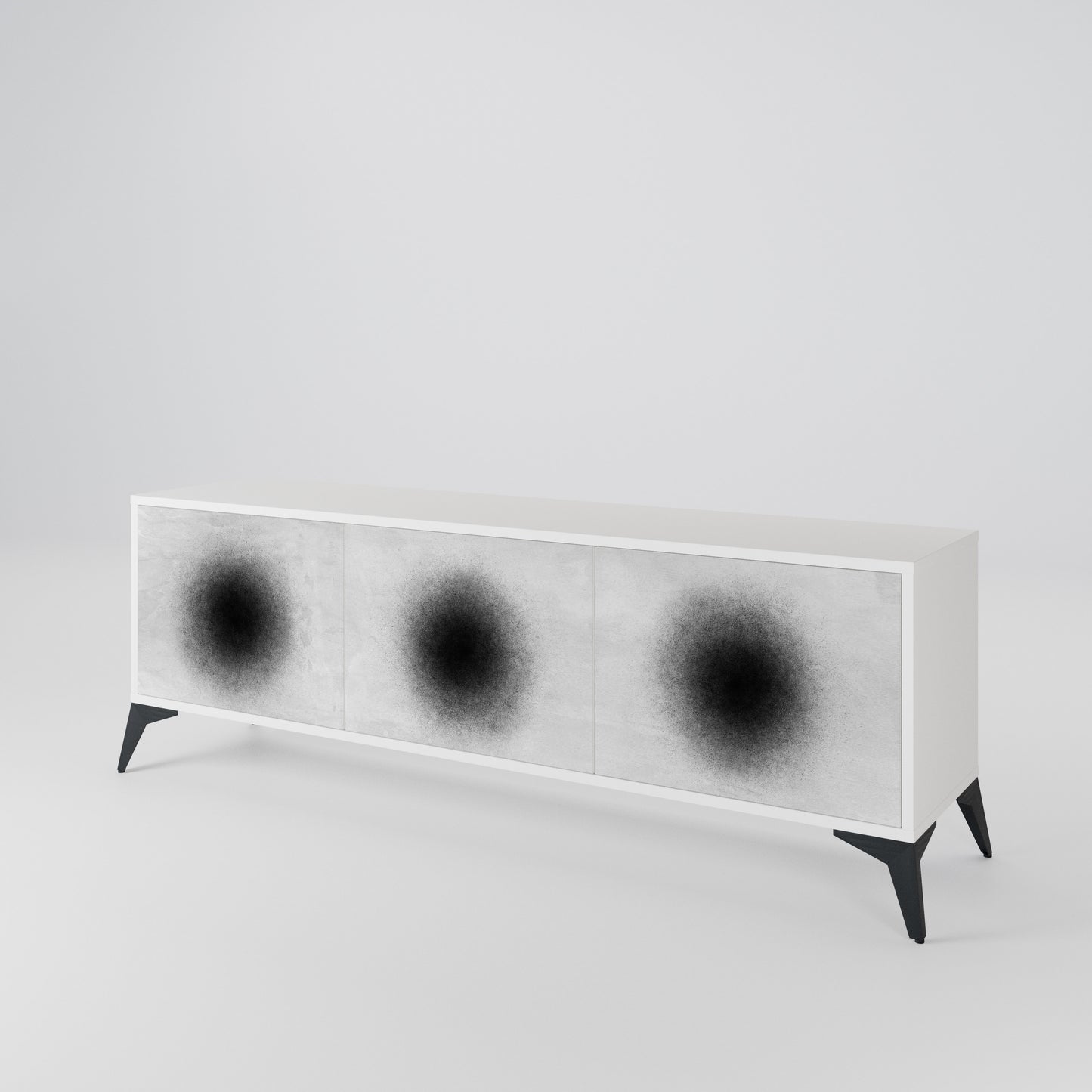 BLACK HOLE 3-Door TV Cabinet