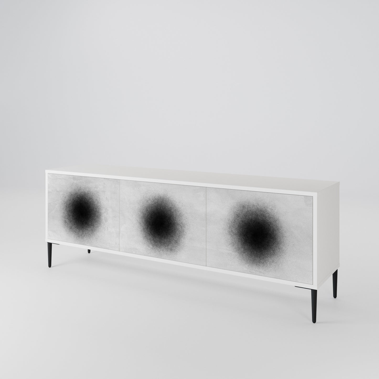 BLACK HOLE 3-Door TV Cabinet