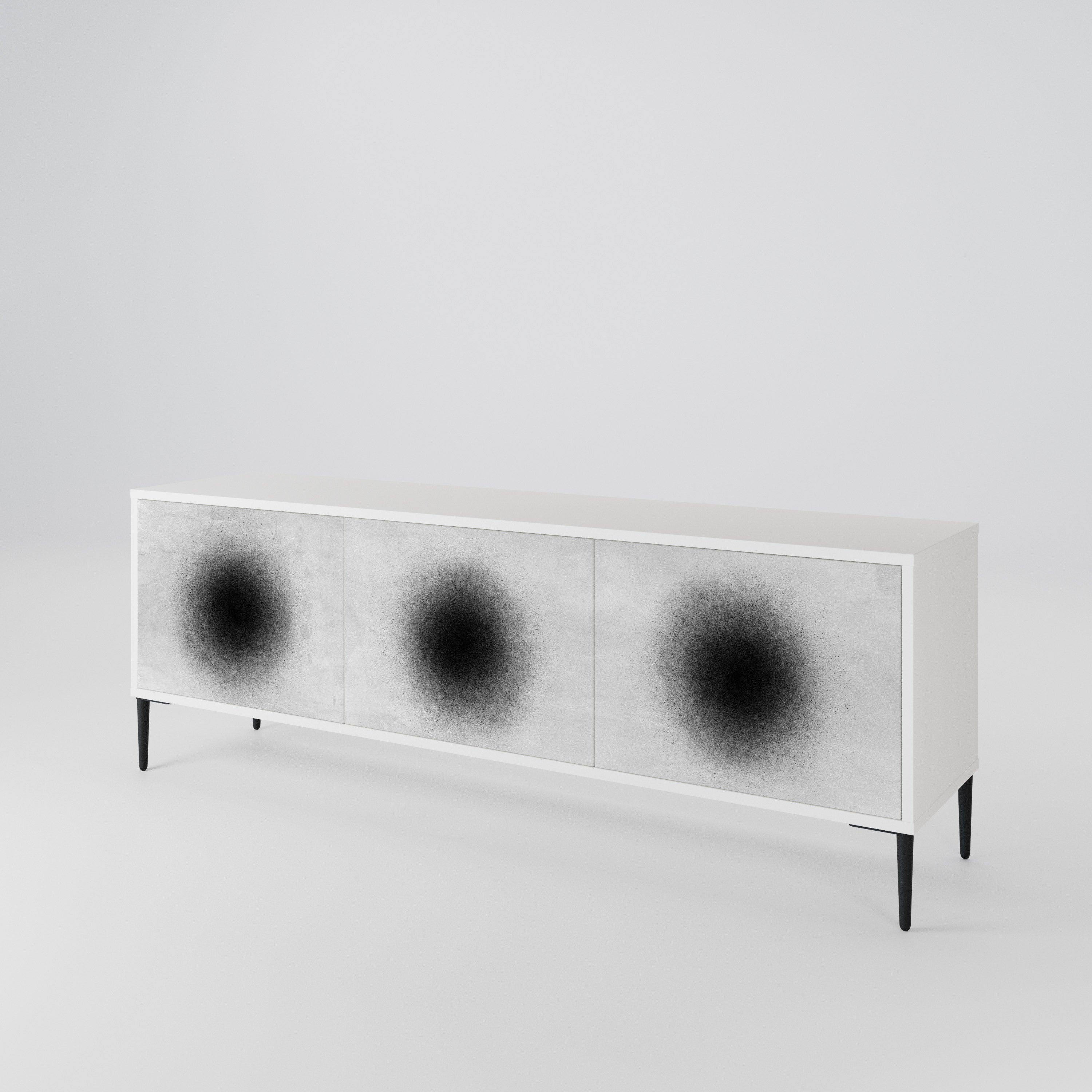 BLACK HOLE 3-Door TV Cabinet