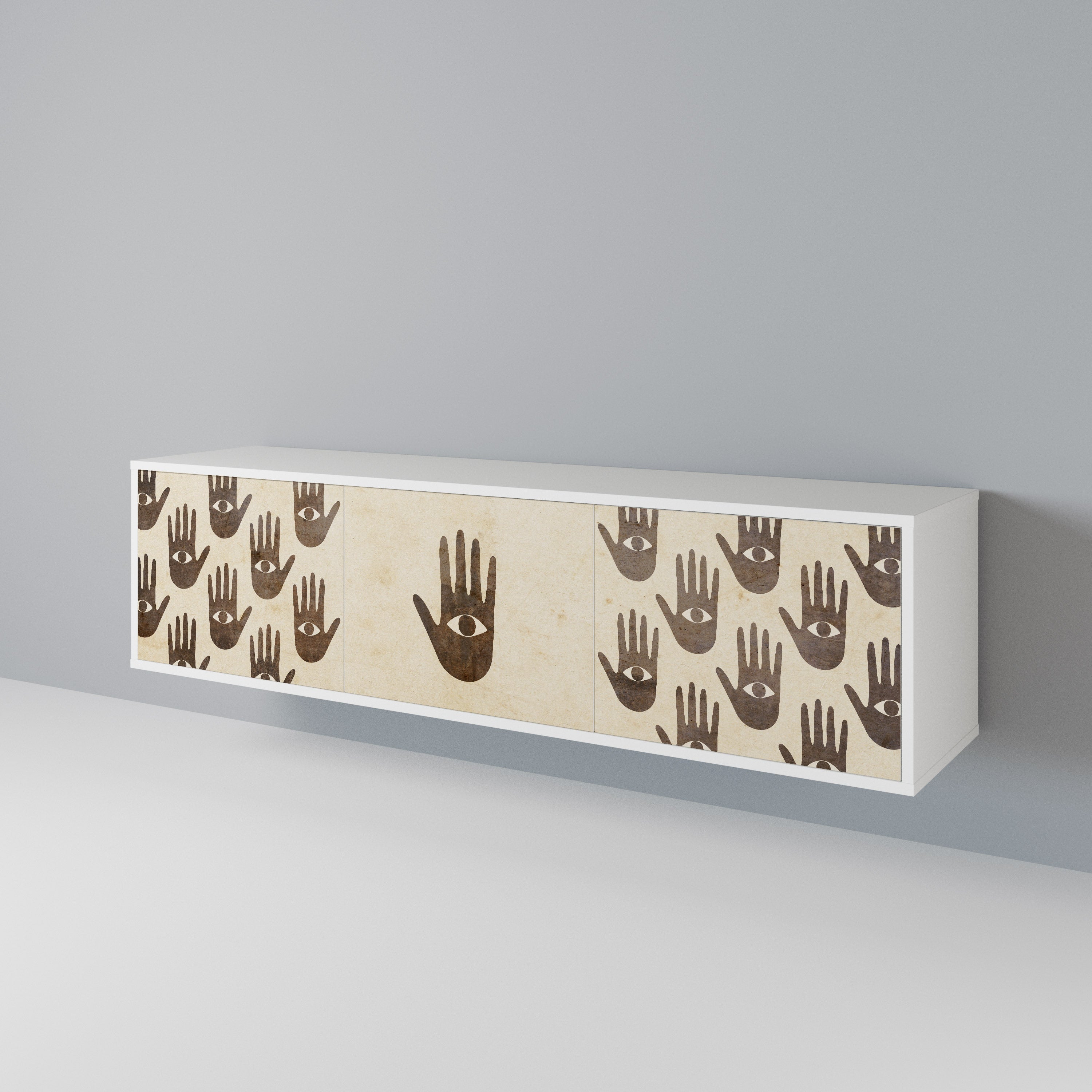 SEE MORE 3-Door TV Cabinet