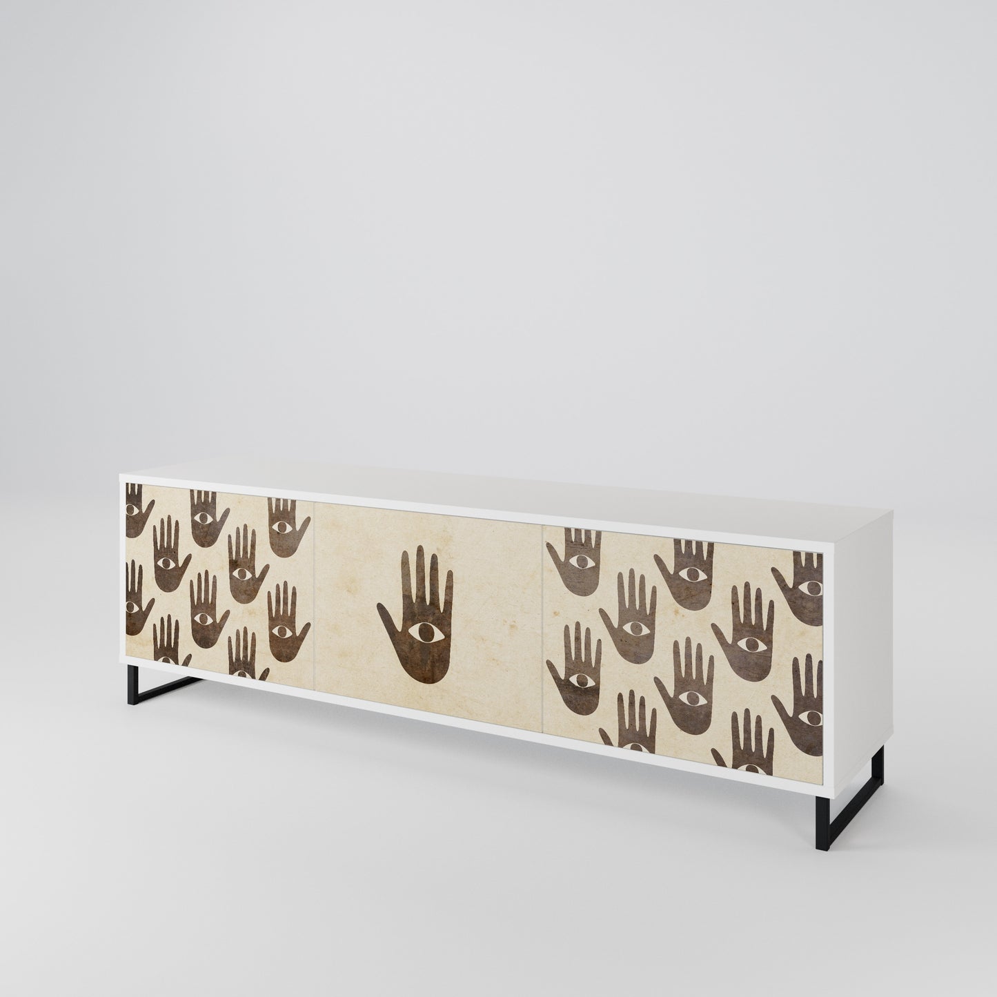 SEE MORE 3-Door TV Cabinet