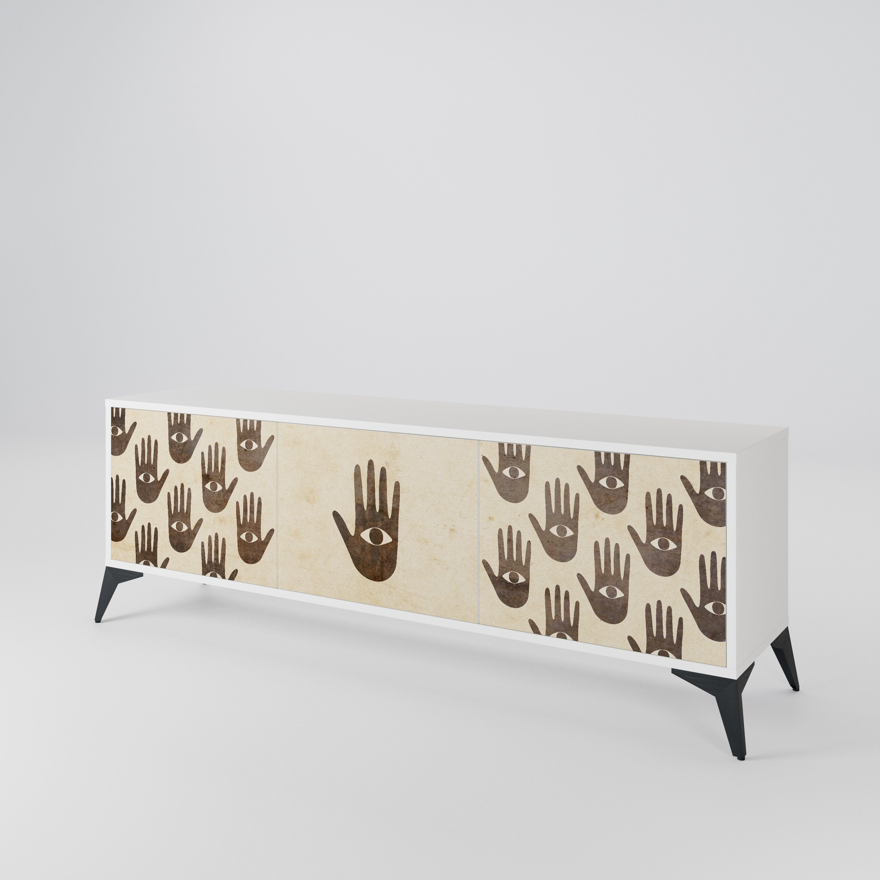 SEE MORE 3-Door TV Cabinet