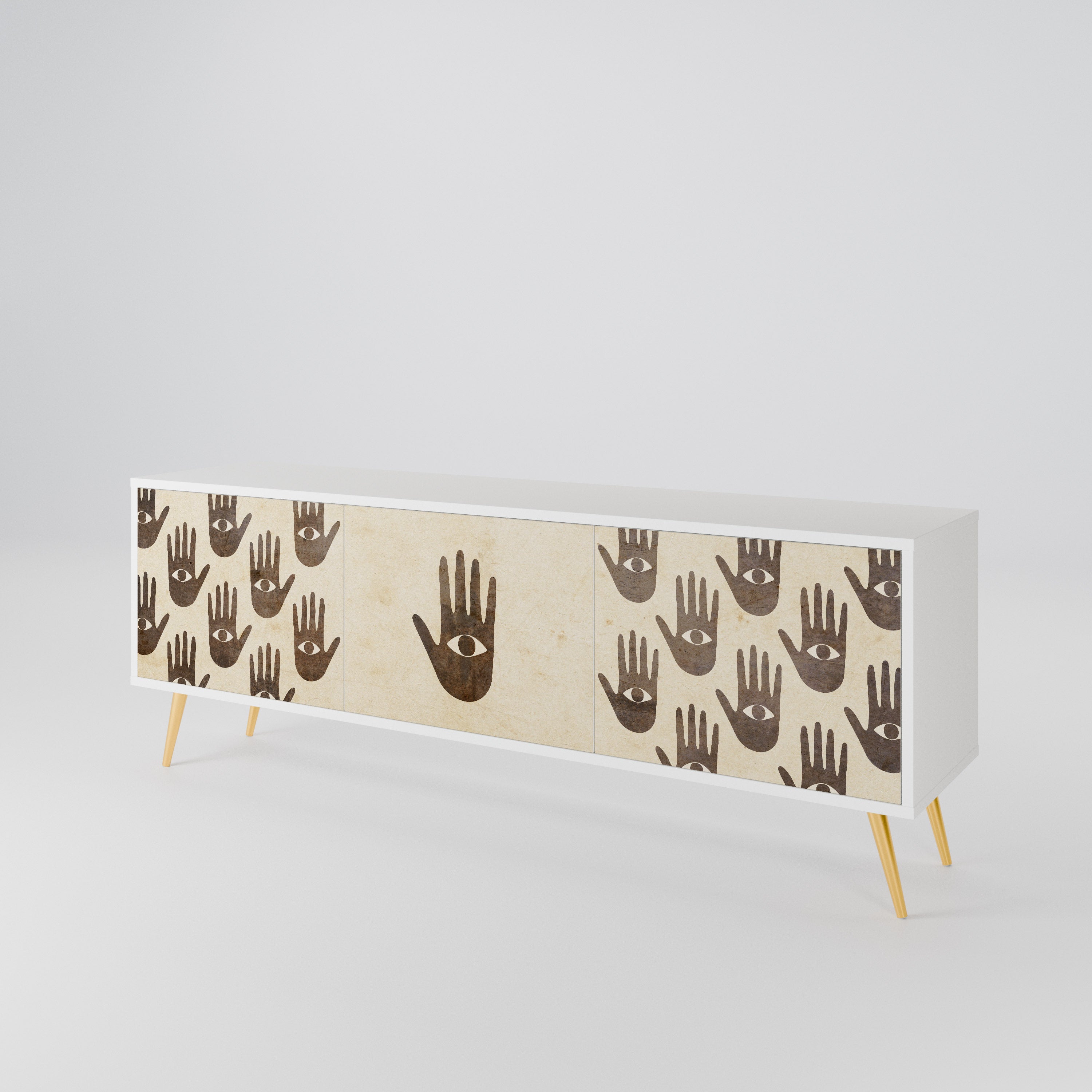 SEE MORE 3-Door TV Cabinet