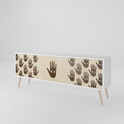 SEE MORE 3-Door TV Cabinet
