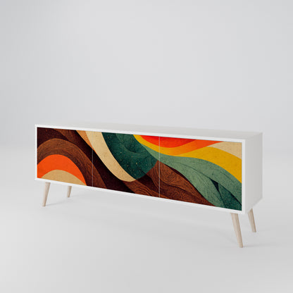 COLORFUL STRANDS 3-Door TV Cabinet