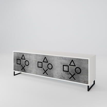 GAMER CHOICE 3-Door TV Cabinet
