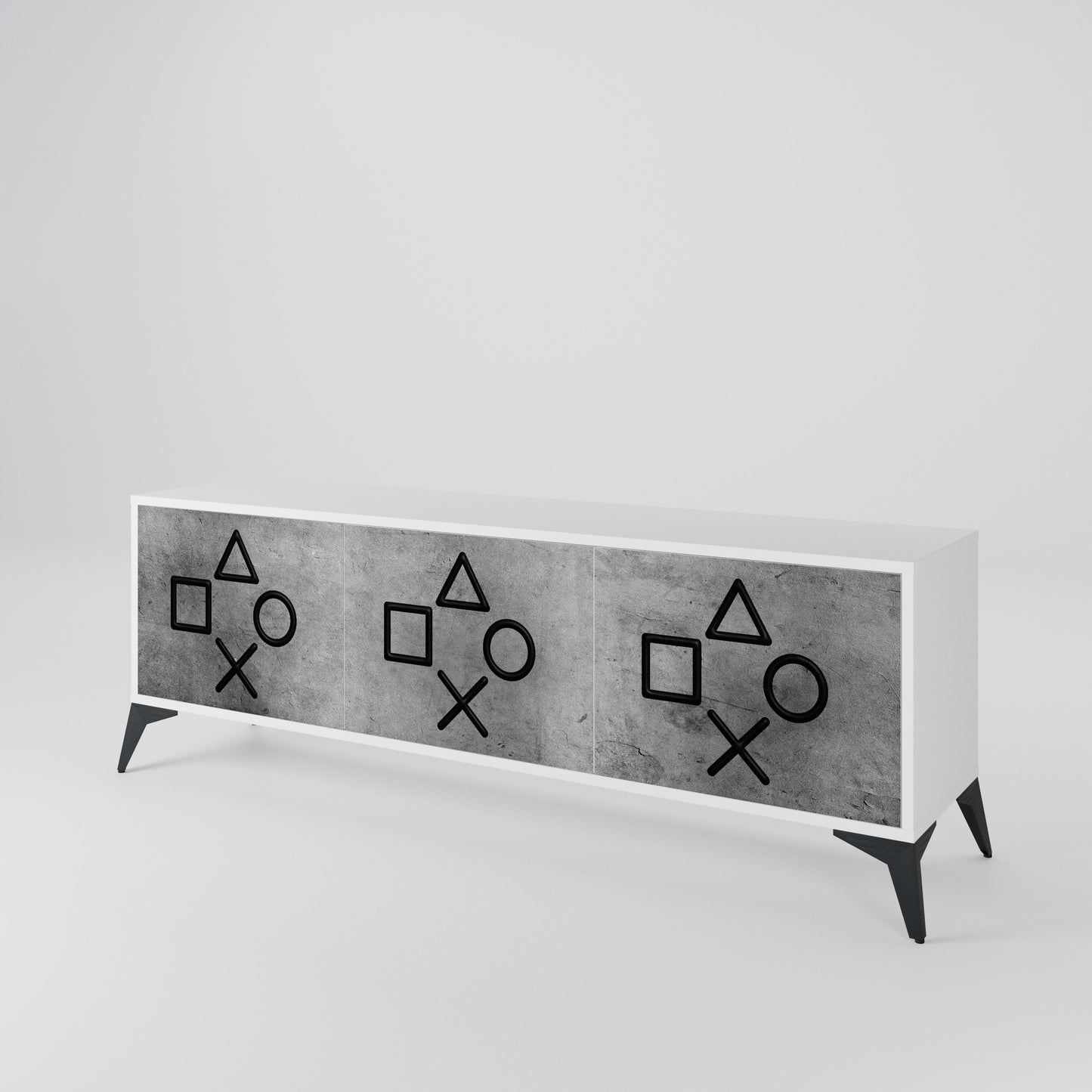 GAMER CHOICE 3-Door TV Cabinet