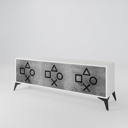 GAMER CHOICE 3-Door TV Cabinet