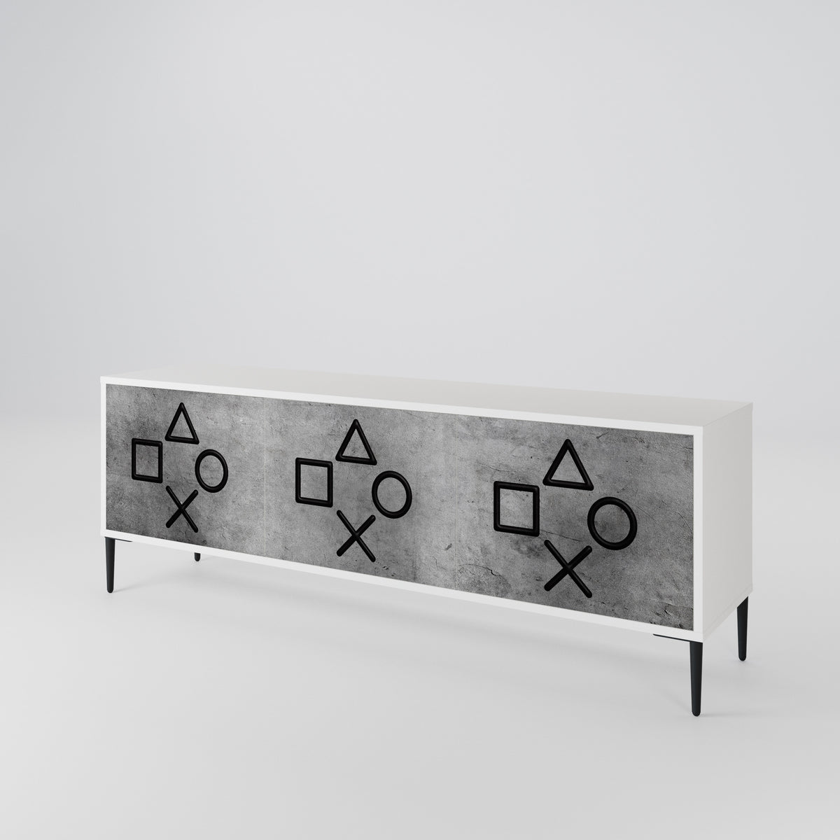 GAMER CHOICE 3-Door TV Cabinet