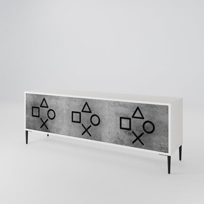 GAMER CHOICE 3-Door TV Cabinet