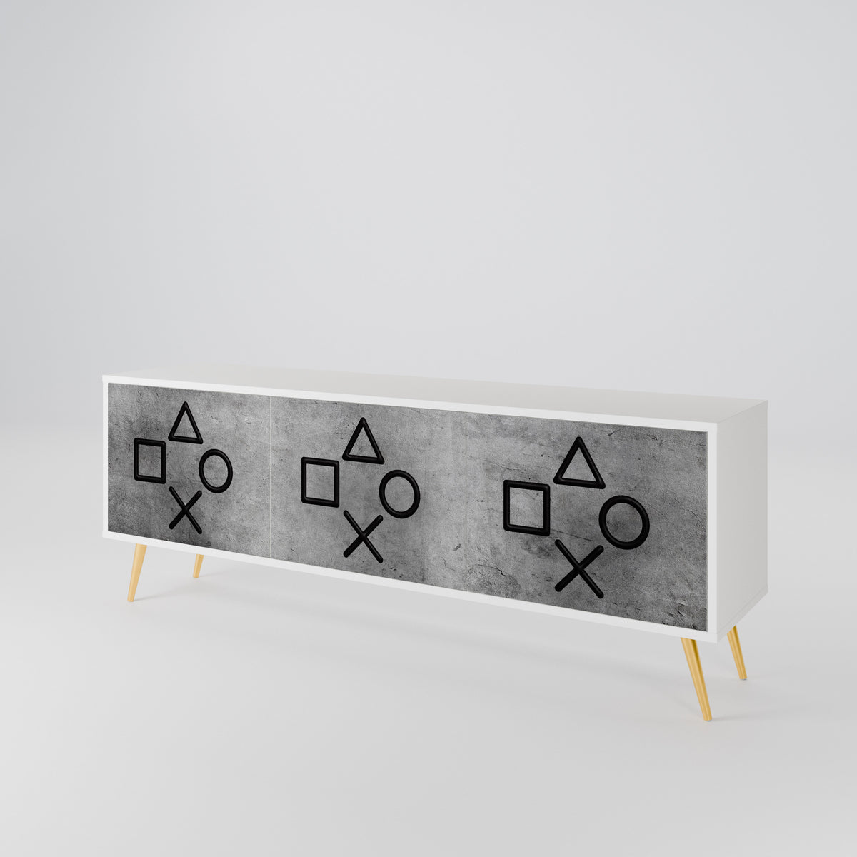 GAMER CHOICE 3-Door TV Cabinet