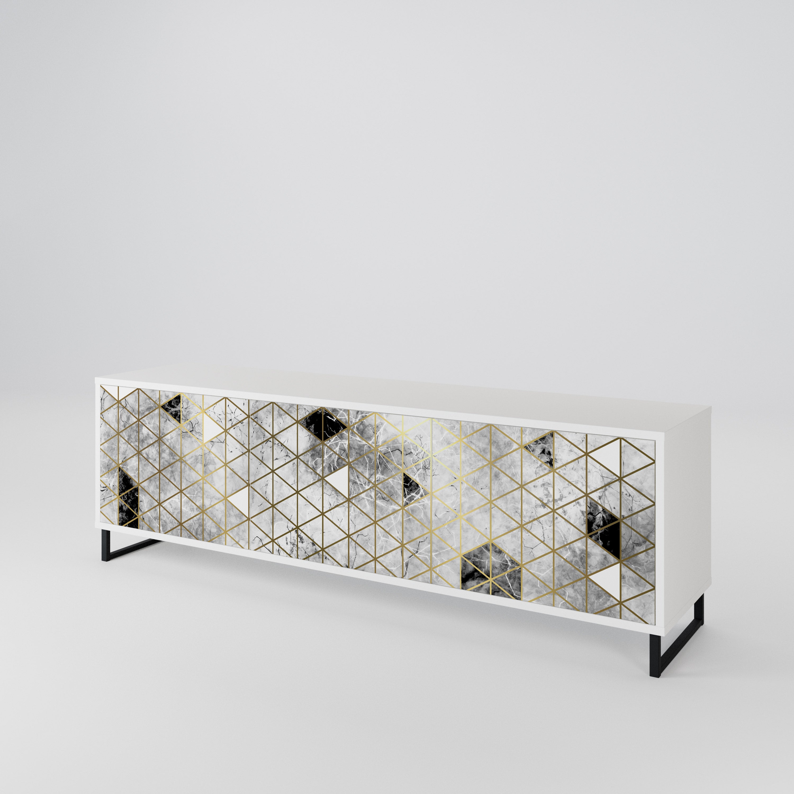 ASHEN ARIA 3-Door TV Cabinet