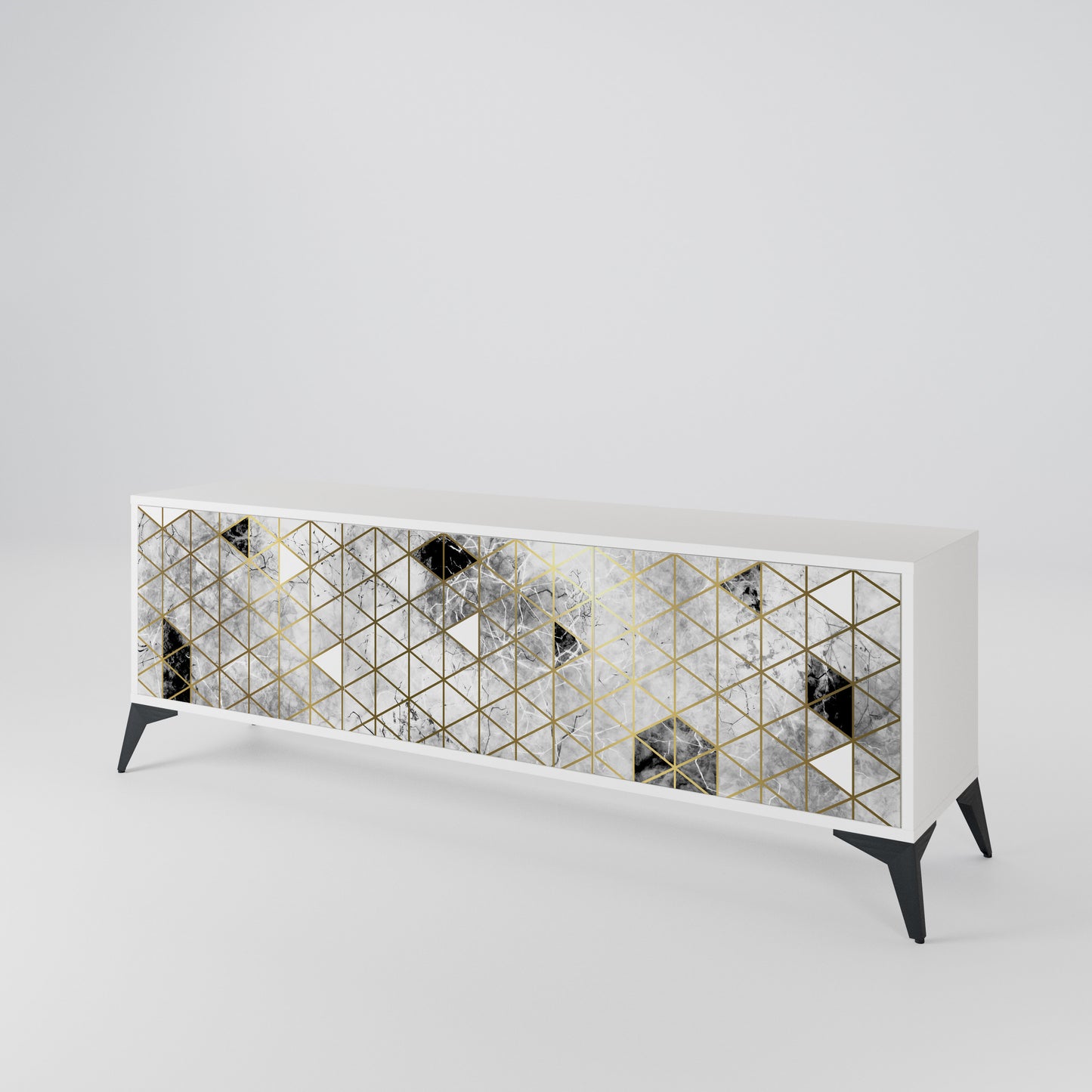 ASHEN ARIA 3-Door TV Cabinet