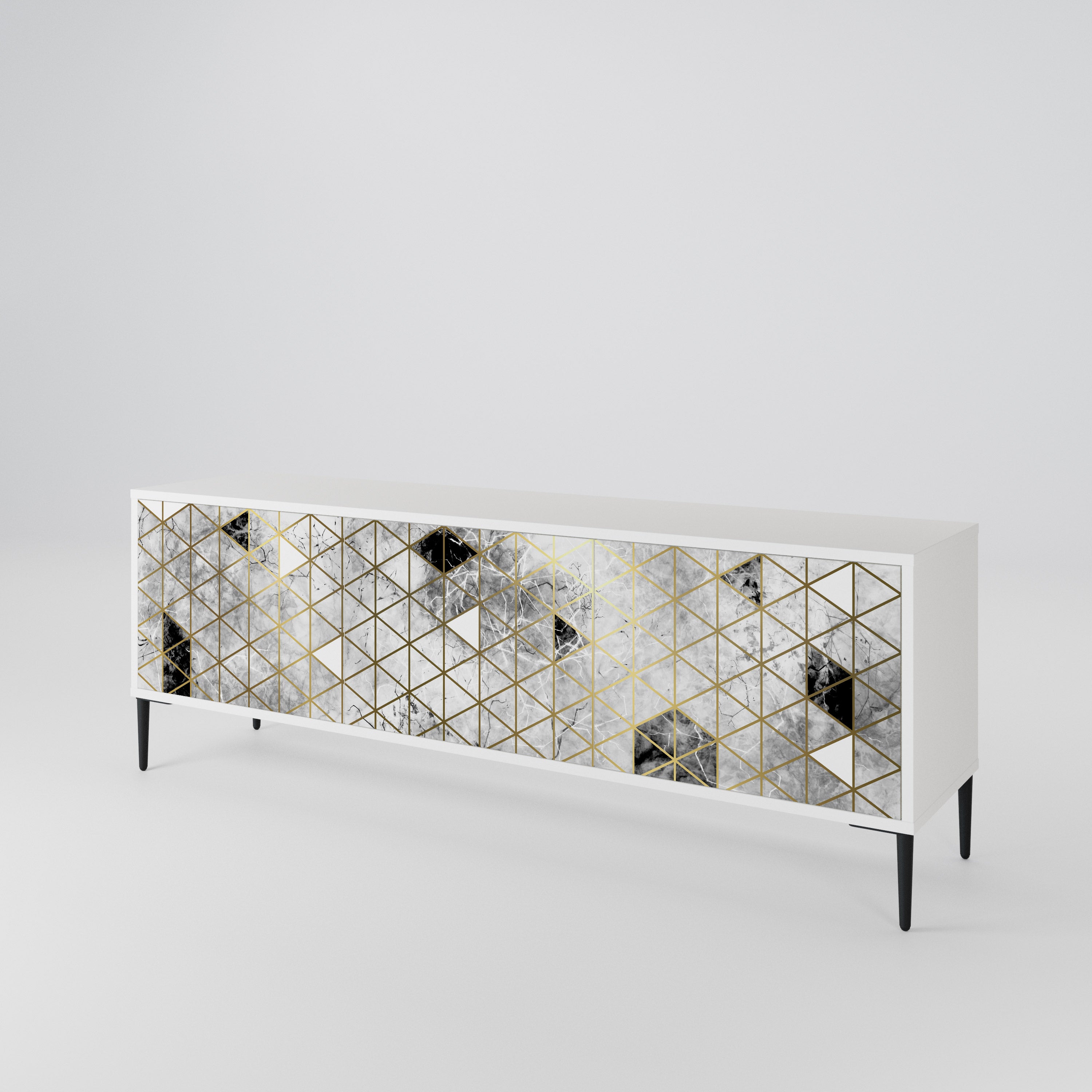 ASHEN ARIA 3-Door TV Cabinet