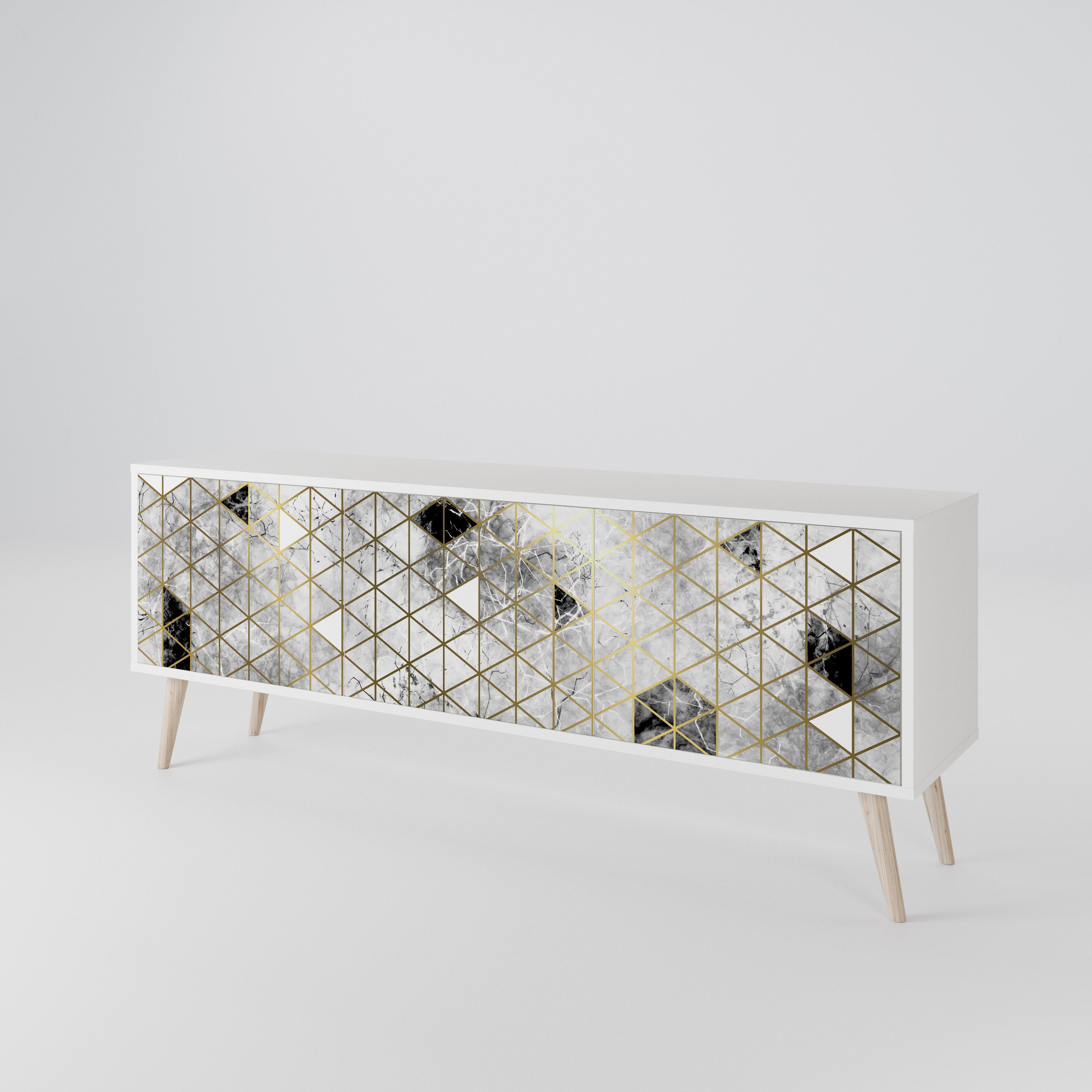 ASHEN ARIA 3-Door TV Cabinet