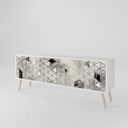 ASHEN ARIA 3-Door TV Cabinet