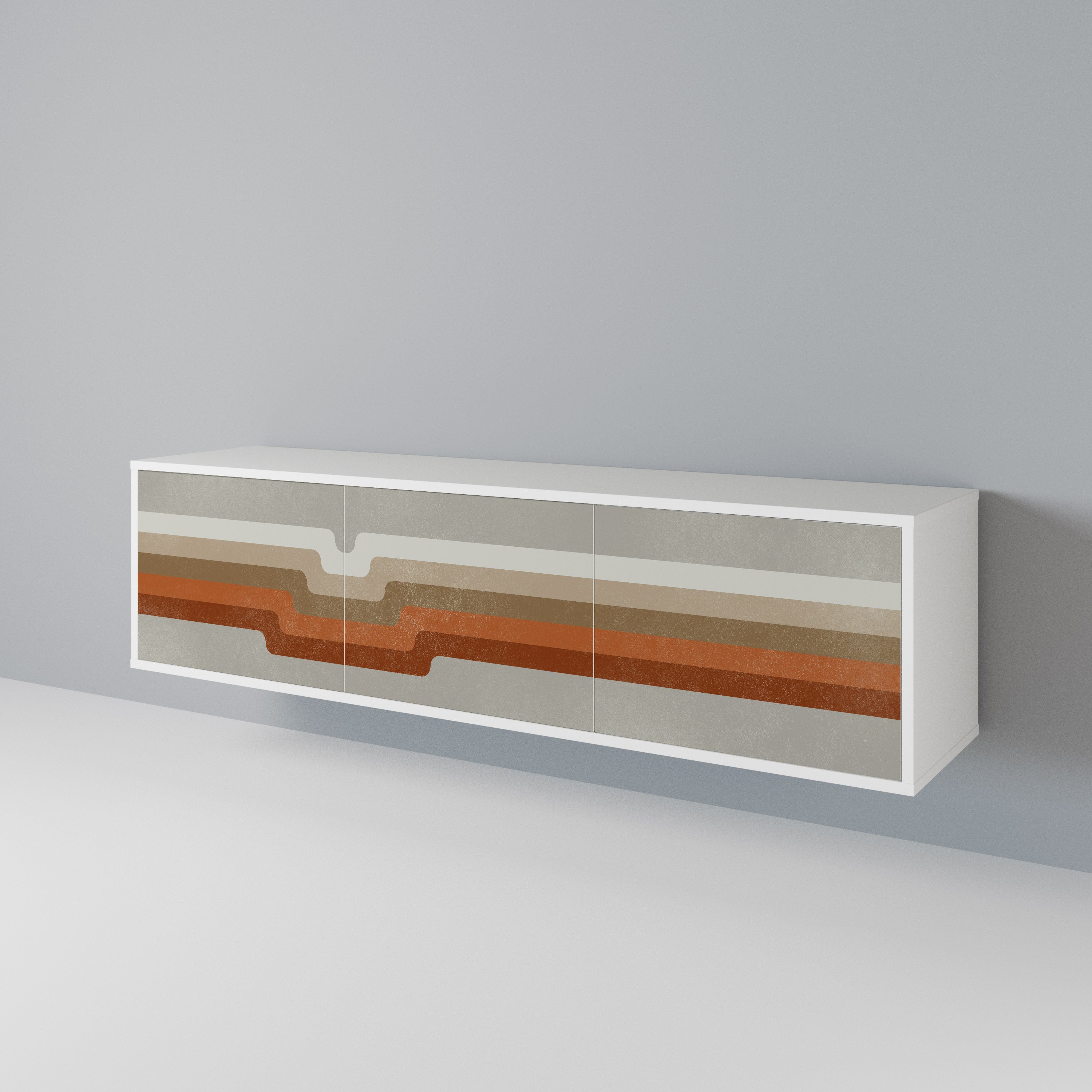 PECULIAR TRAIL 3-Door TV Cabinet