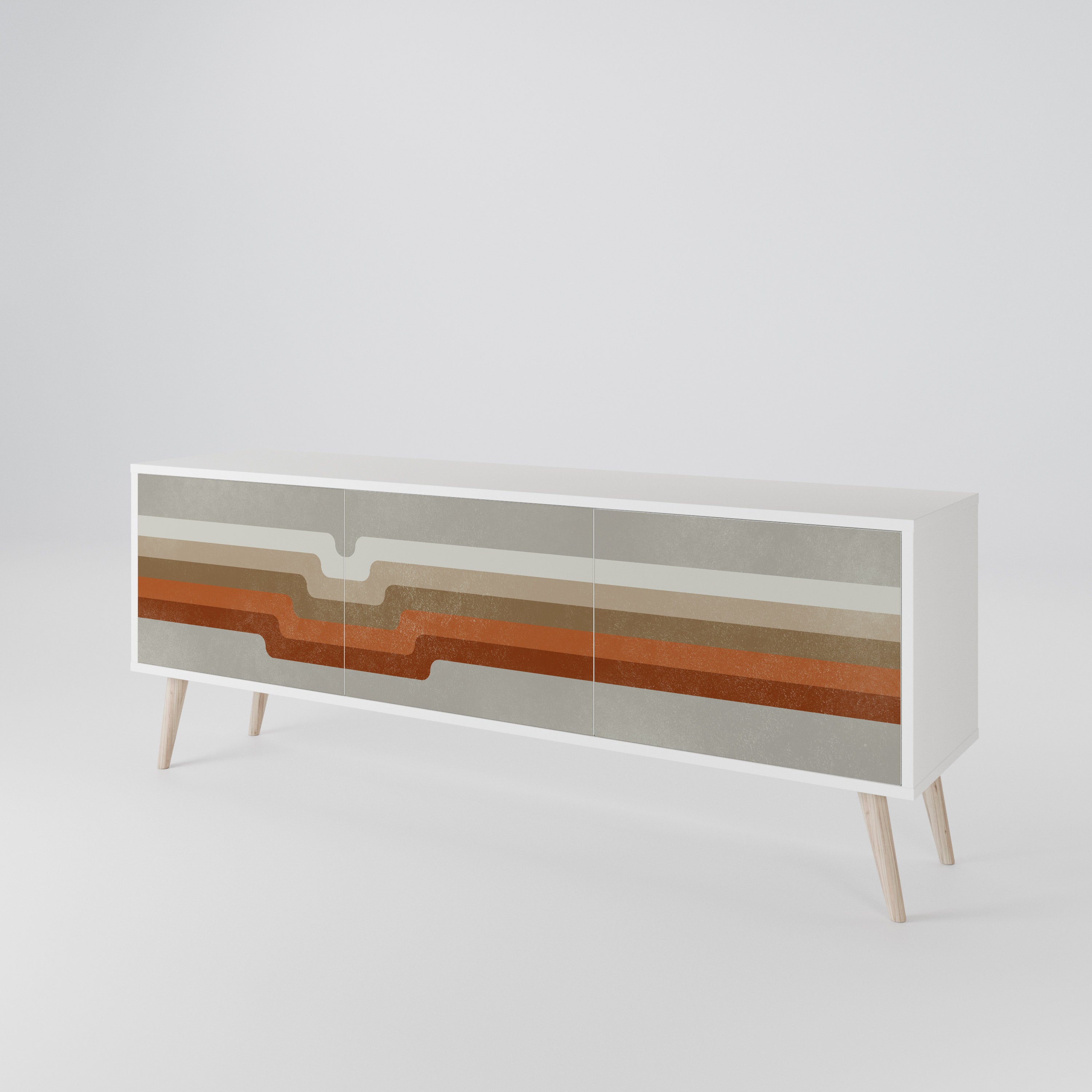 PECULIAR TRAIL 3-Door TV Cabinet