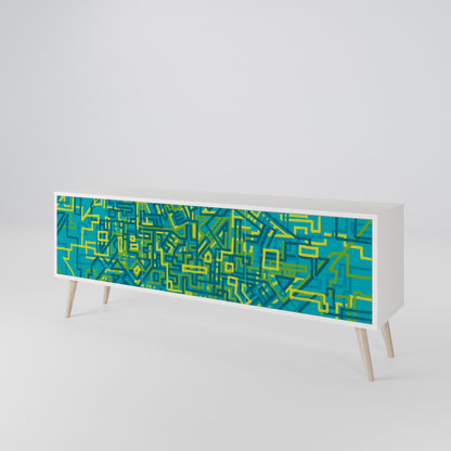 NOSTALGIC MEMORIES 3-Door TV Cabinet