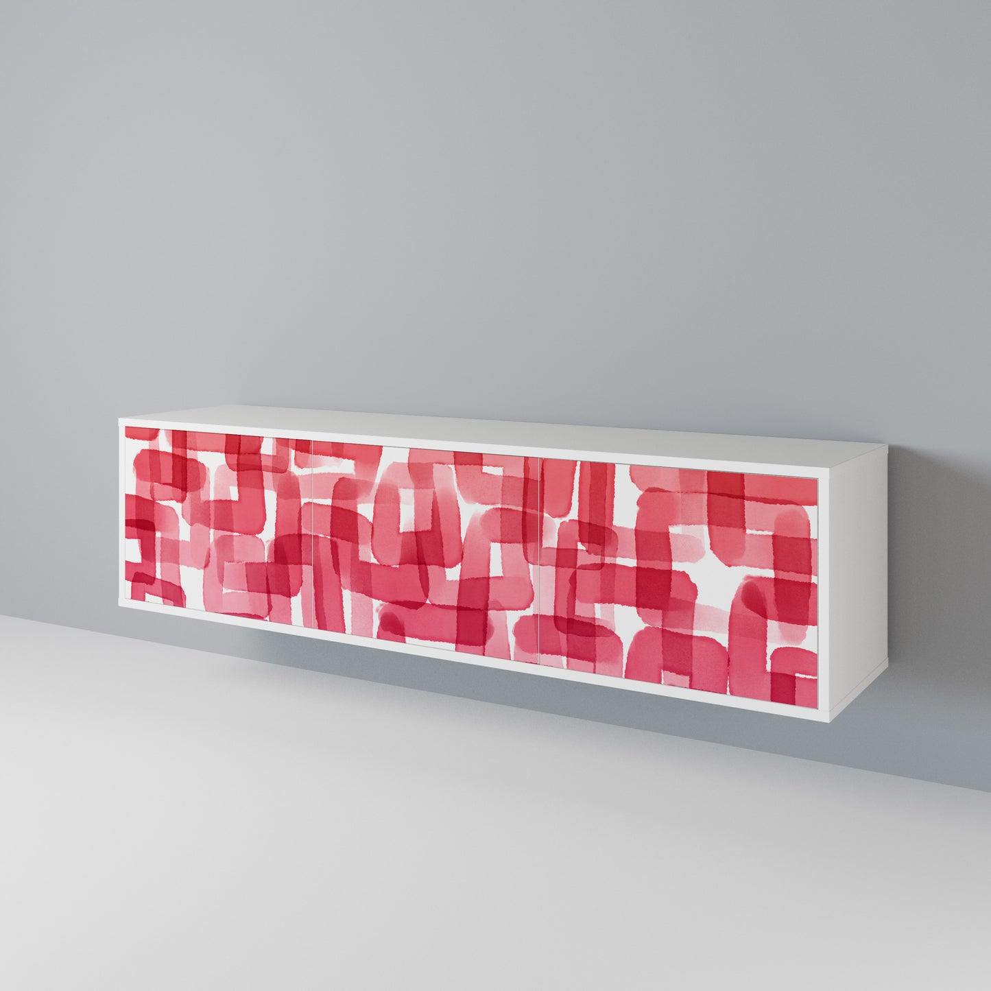KALEIDOSCOPIC CUBISM 3-Door TV Cabinet