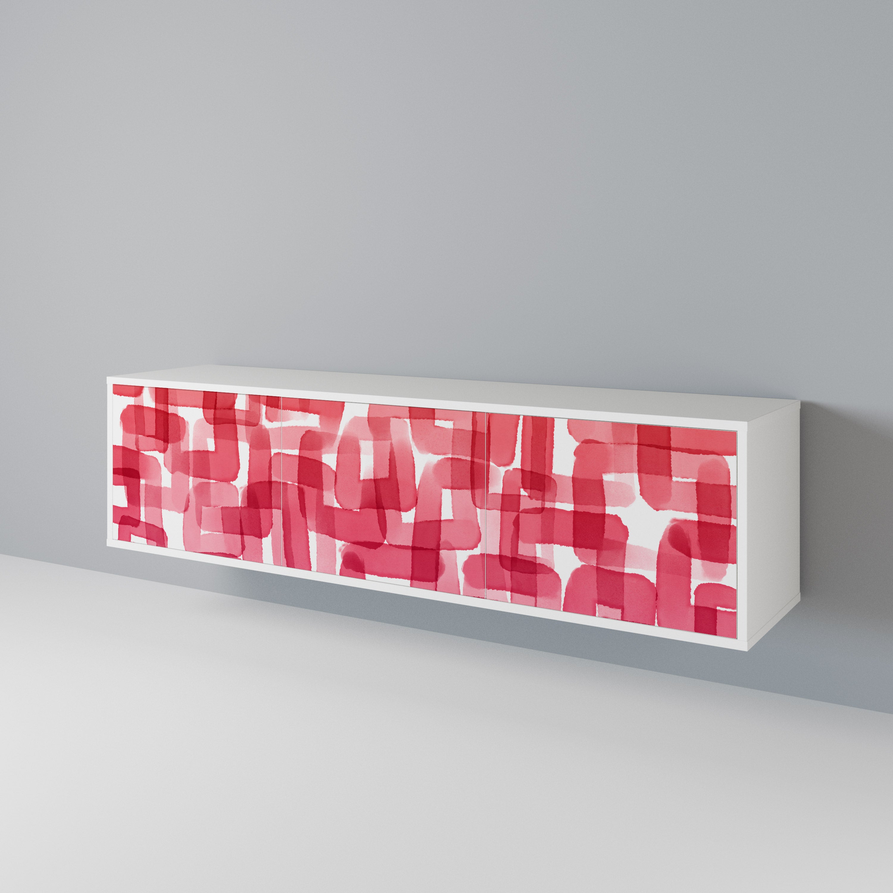 KALEIDOSCOPIC CUBISM 3-Door TV Cabinet