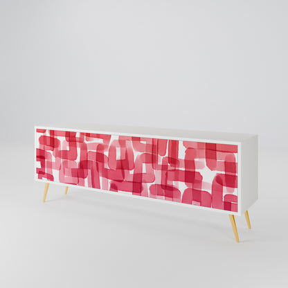 KALEIDOSCOPIC CUBISM 3-Door TV Cabinet