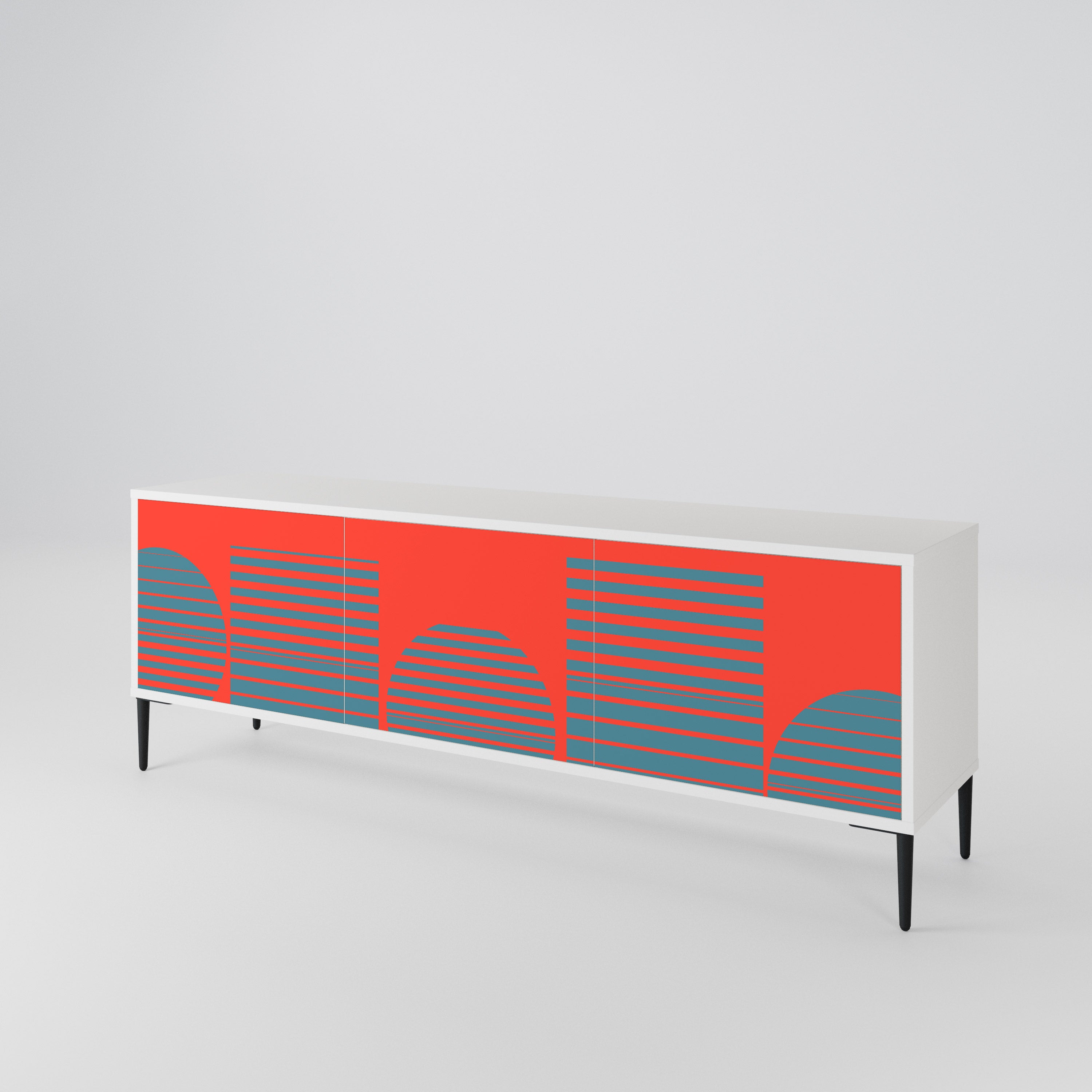 RISING GEOMETRY STARS 3-Door TV Cabinet