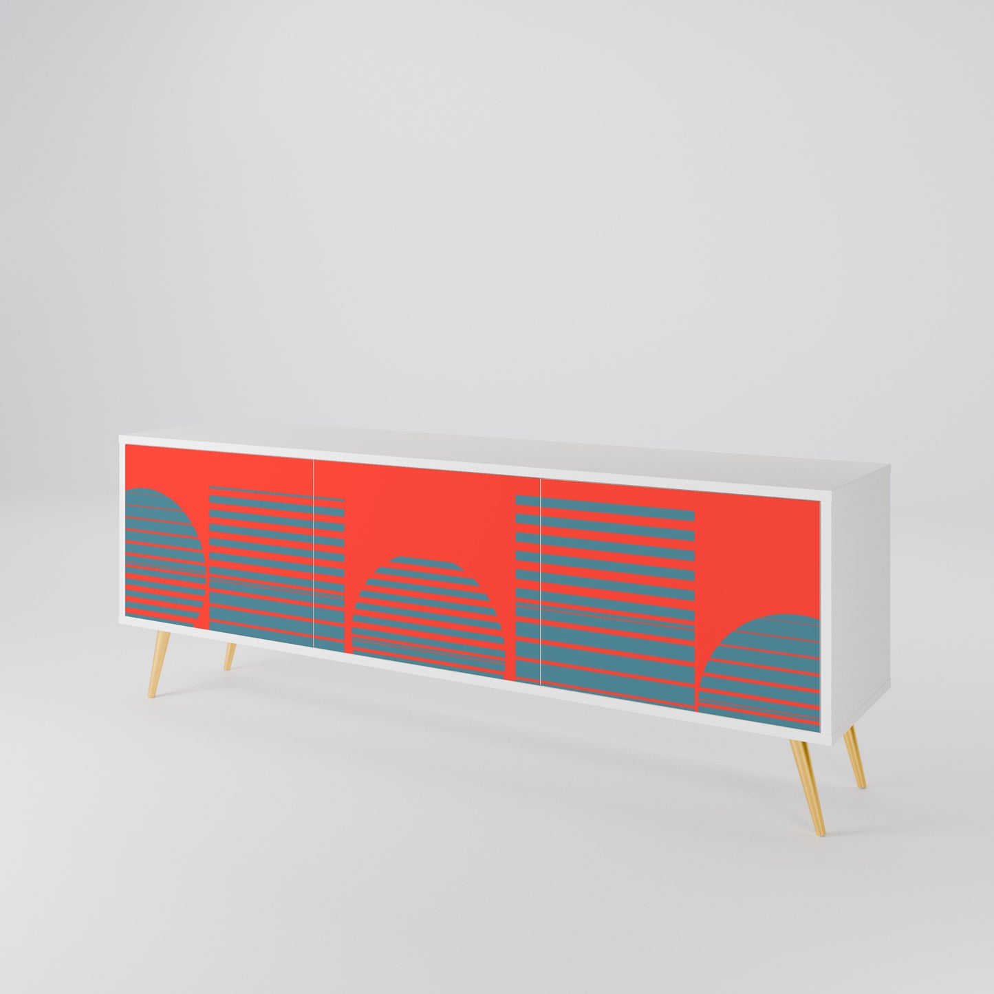 RISING GEOMETRY STARS 3-Door TV Cabinet