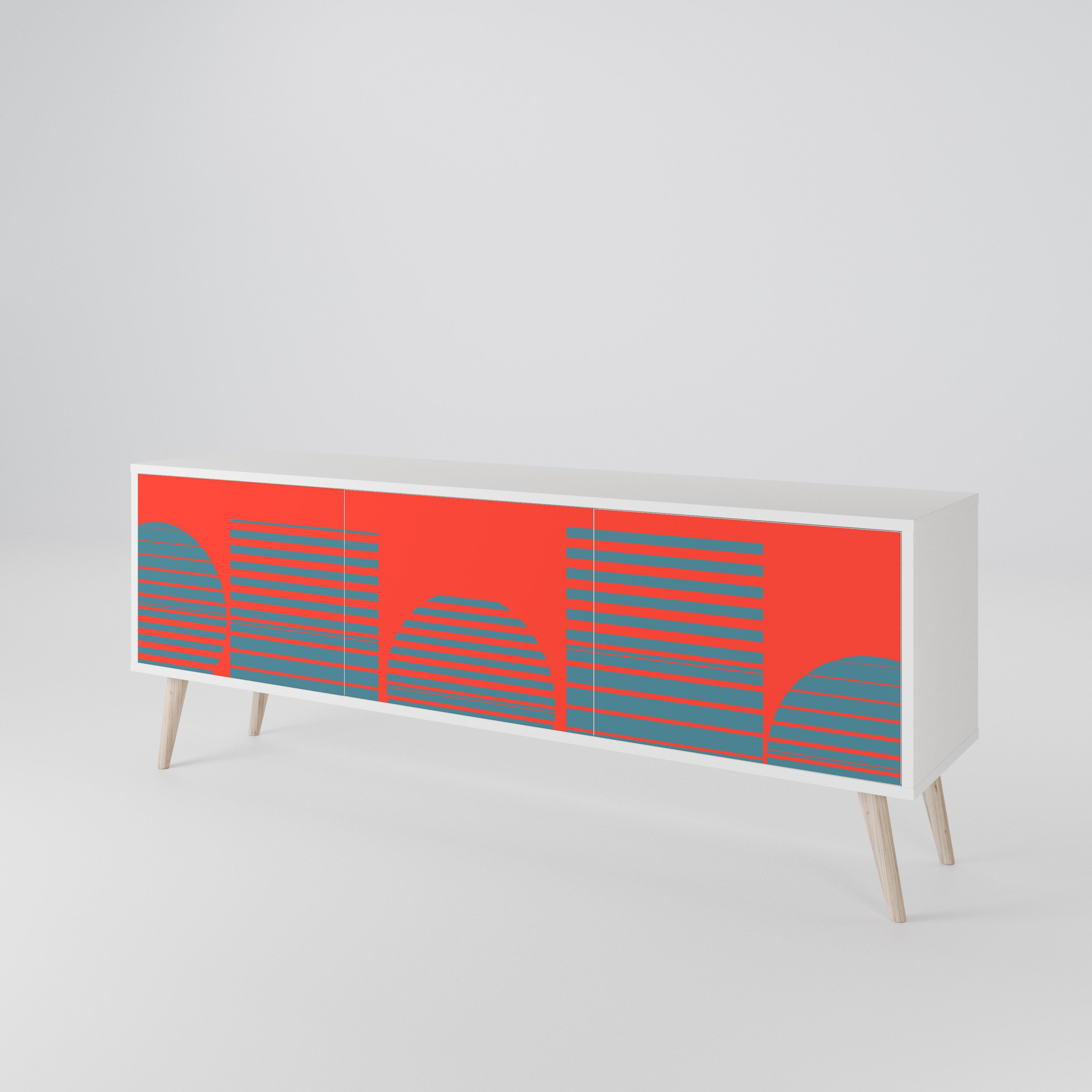 RISING GEOMETRY STARS 3-Door TV Cabinet