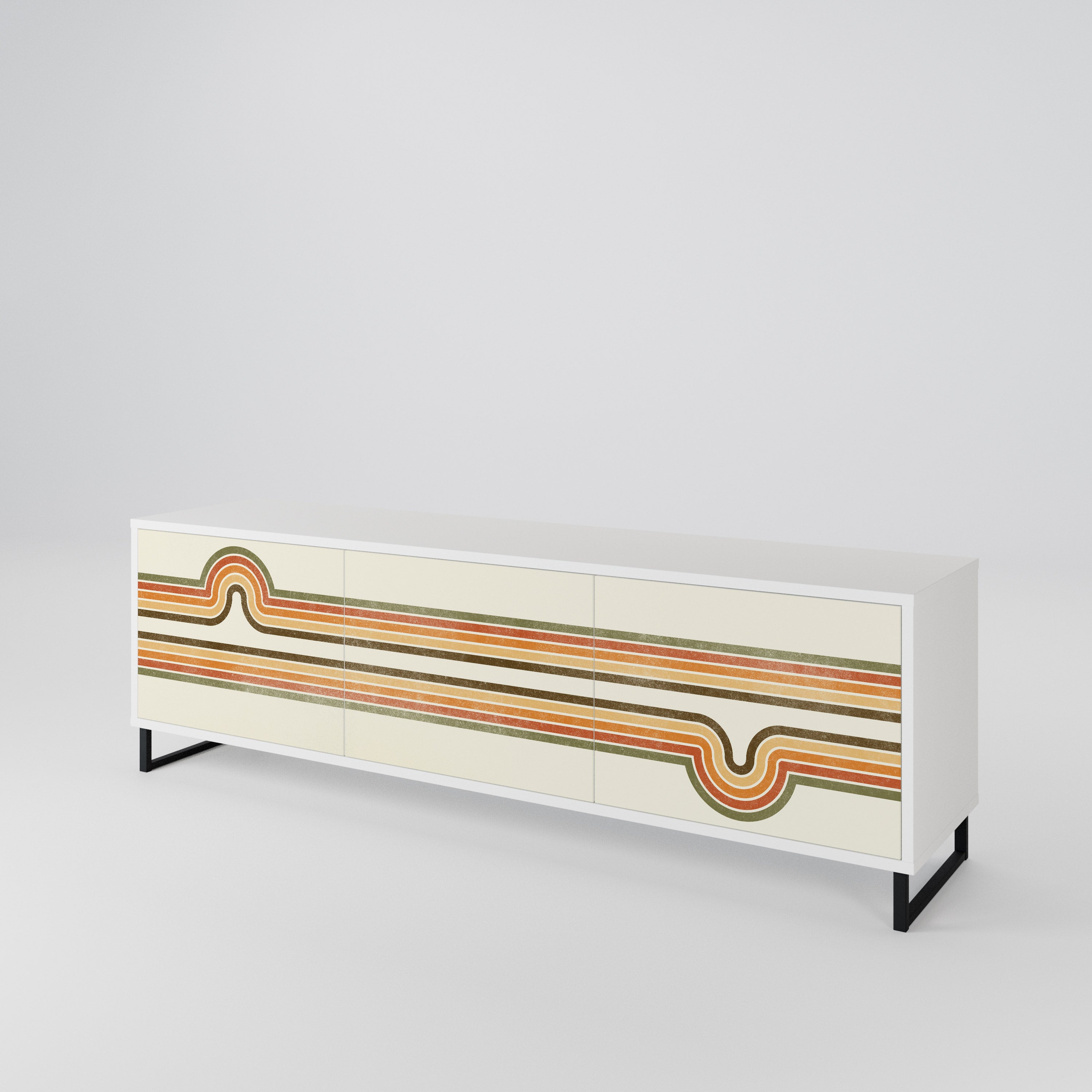 EXCEPTIONAL STREAM 3-Door TV Cabinet