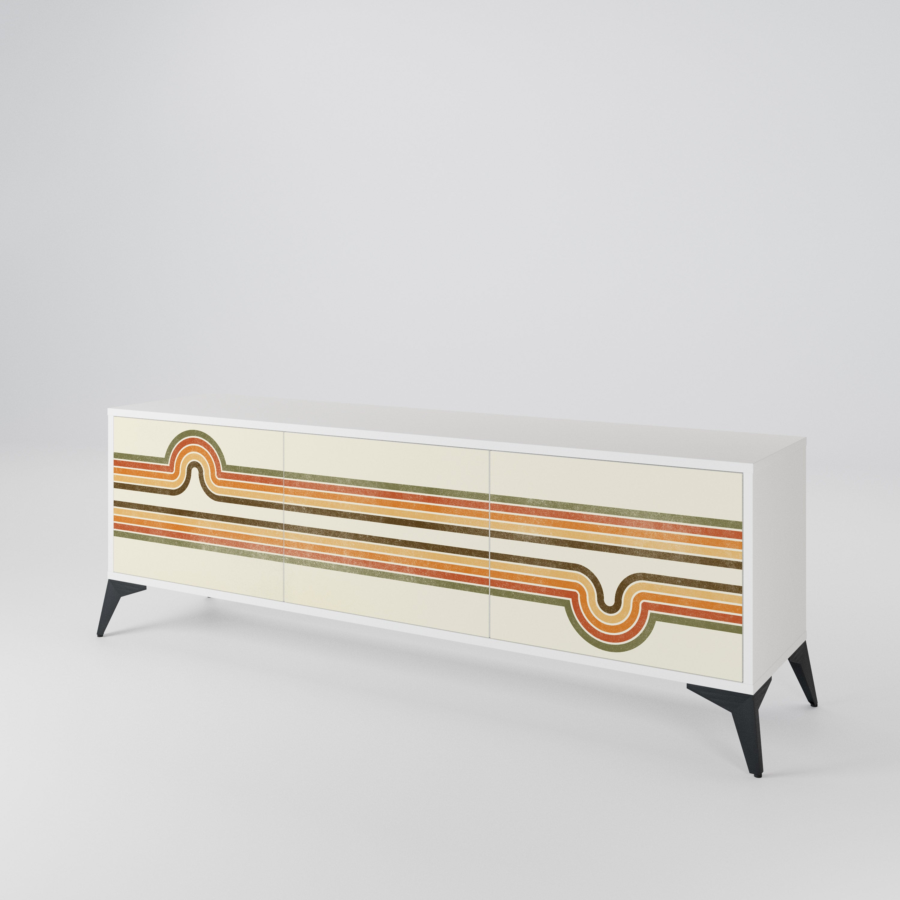 EXCEPTIONAL STREAM 3-Door TV Cabinet