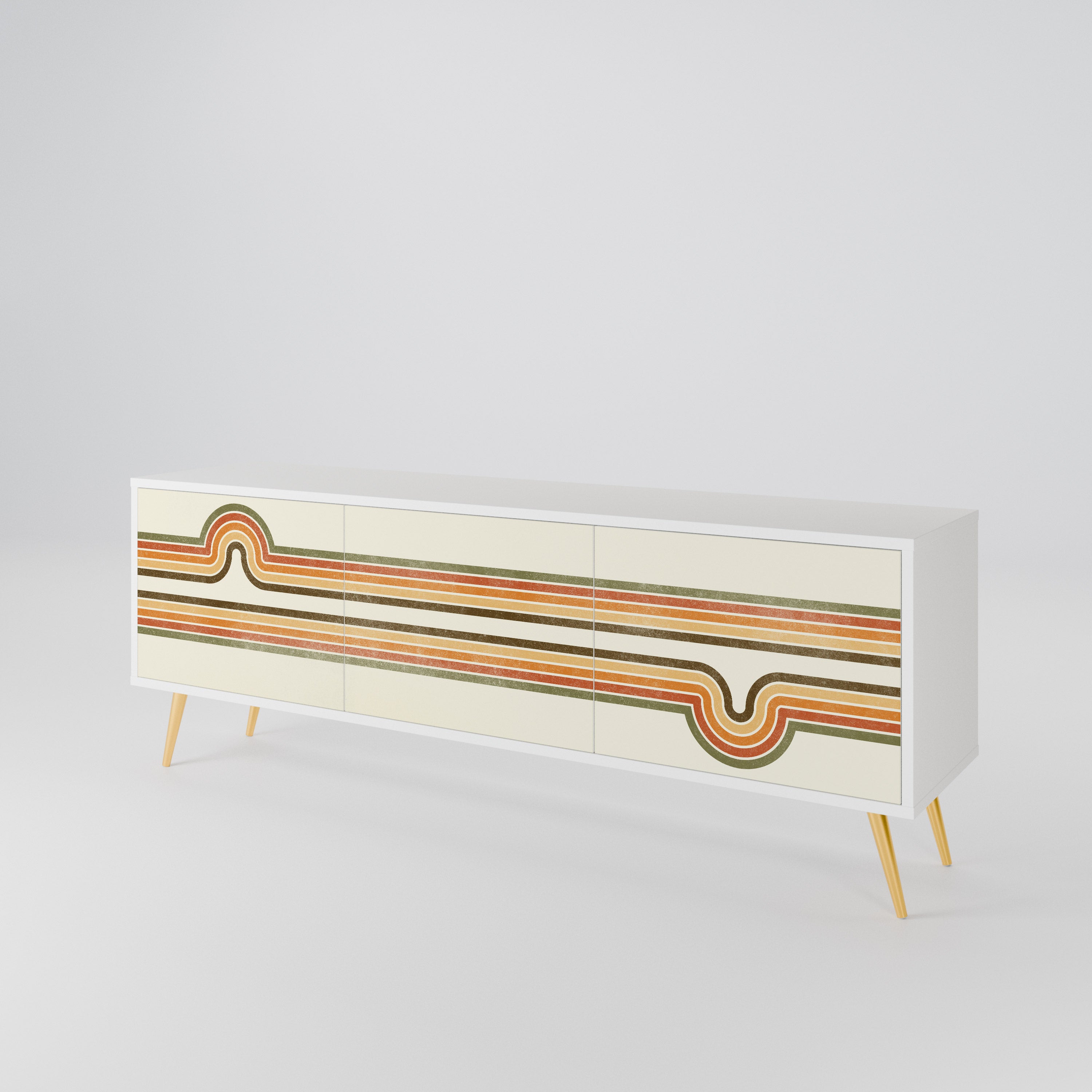 EXCEPTIONAL STREAM 3-Door TV Cabinet