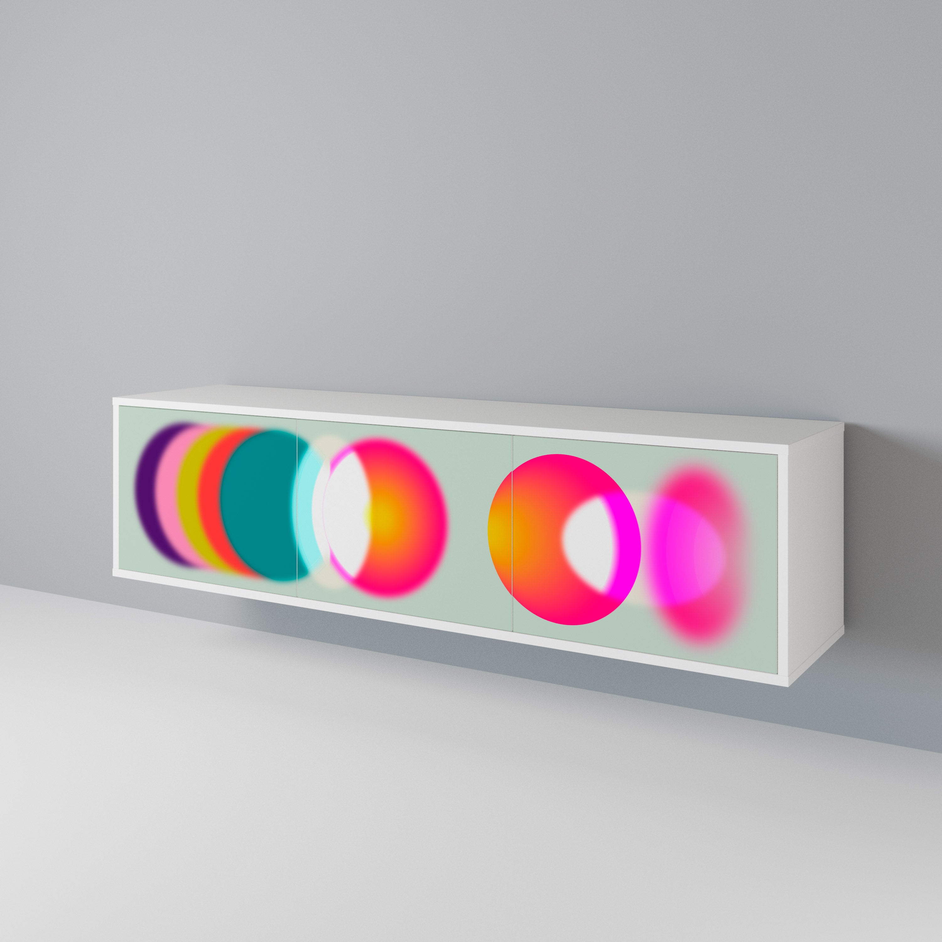 SYMPHONY OF COLORS 3-Door TV Cabinet