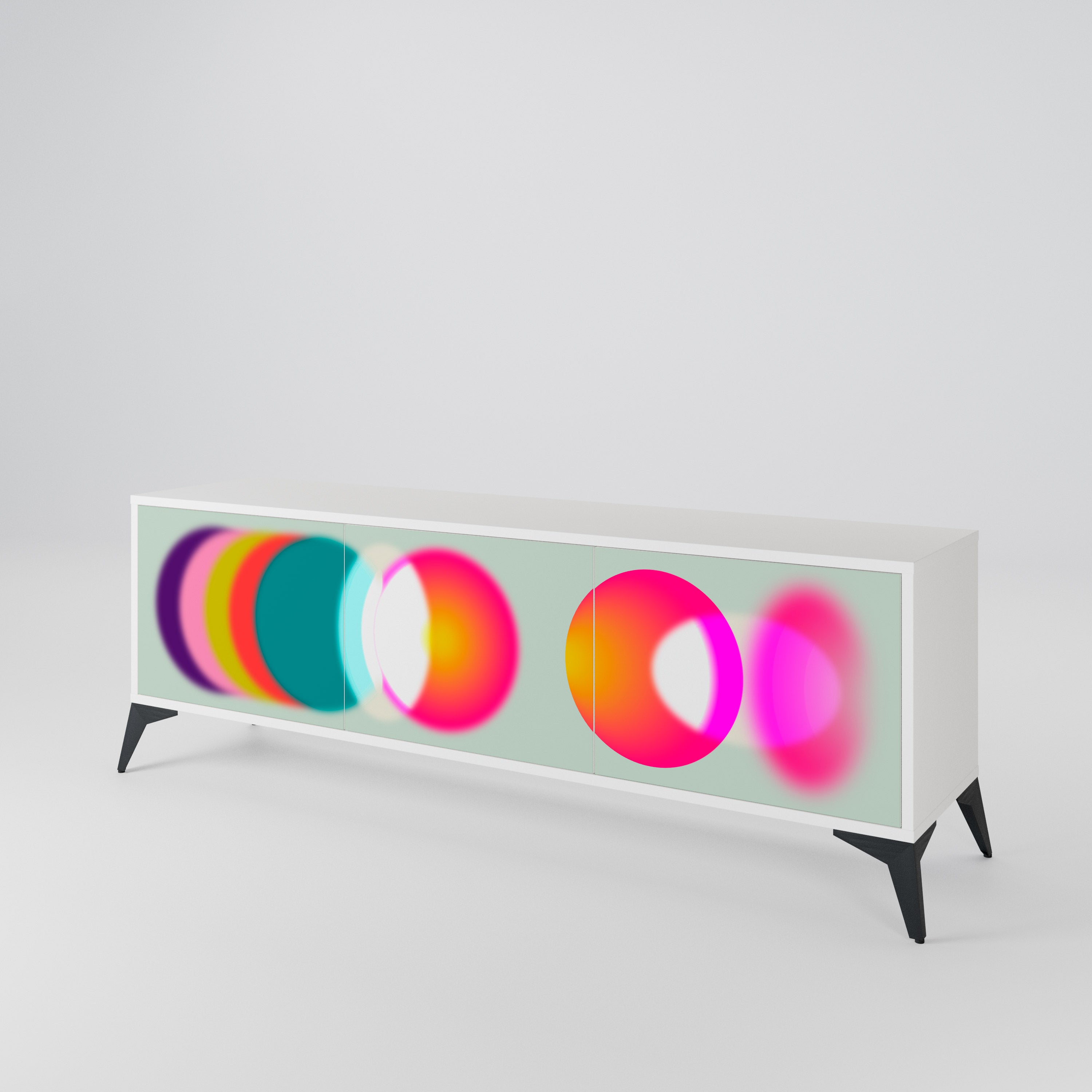 SYMPHONY OF COLORS 3-Door TV Cabinet