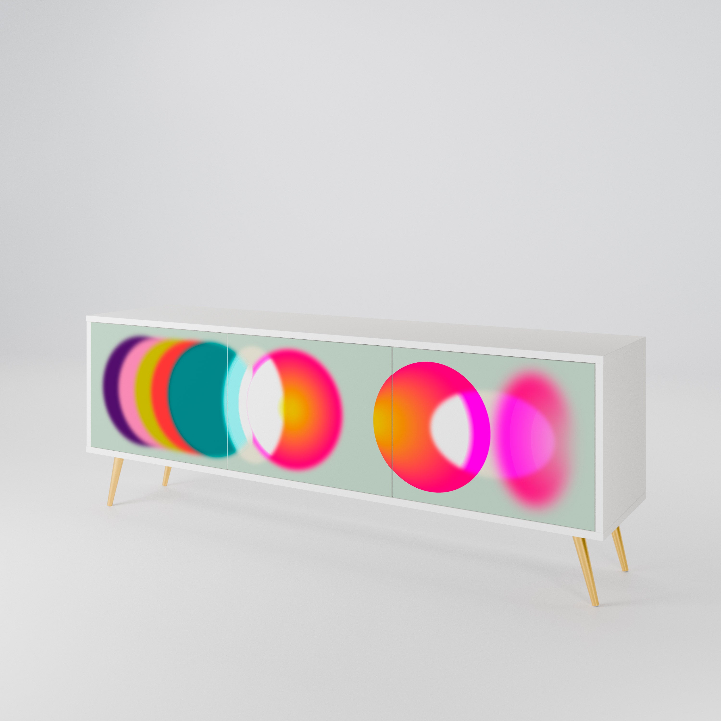 SYMPHONY OF COLORS 3-Door TV Cabinet