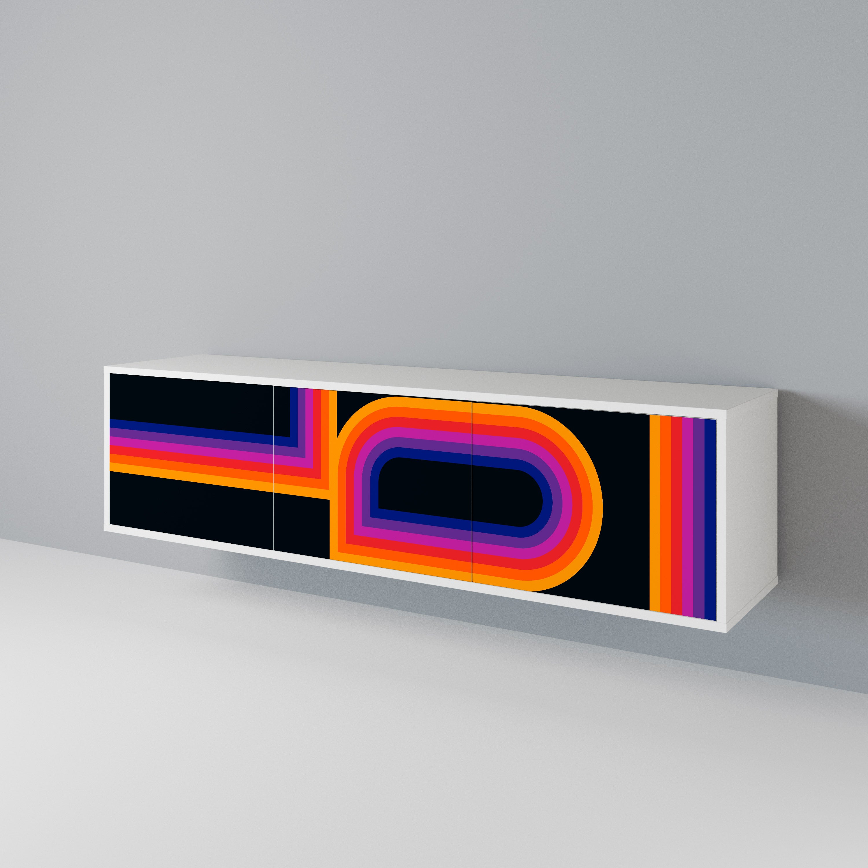 BLINDED BY THE LIGHTS 3-Door TV Cabinet