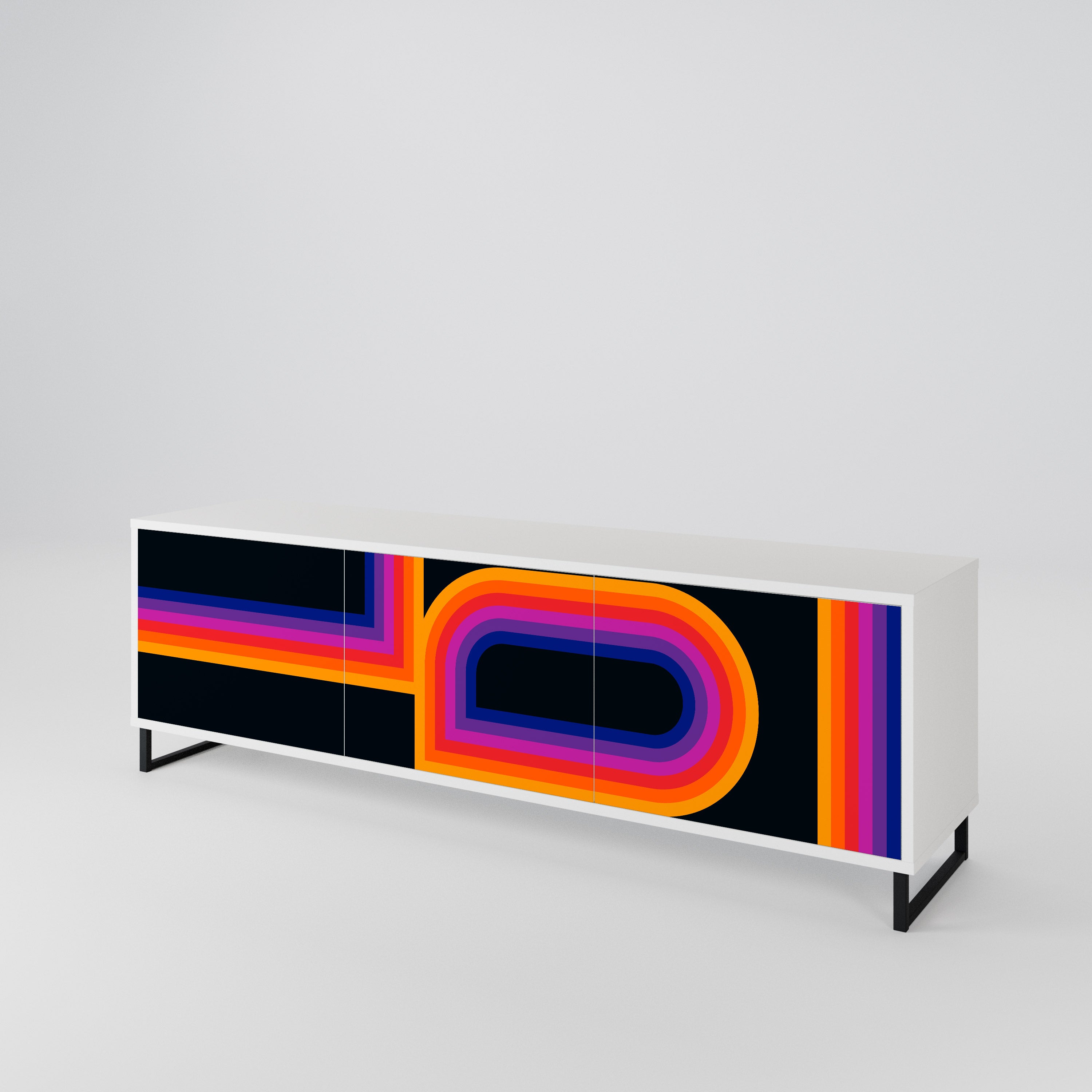 BLINDED BY THE LIGHTS 3-Door TV Cabinet