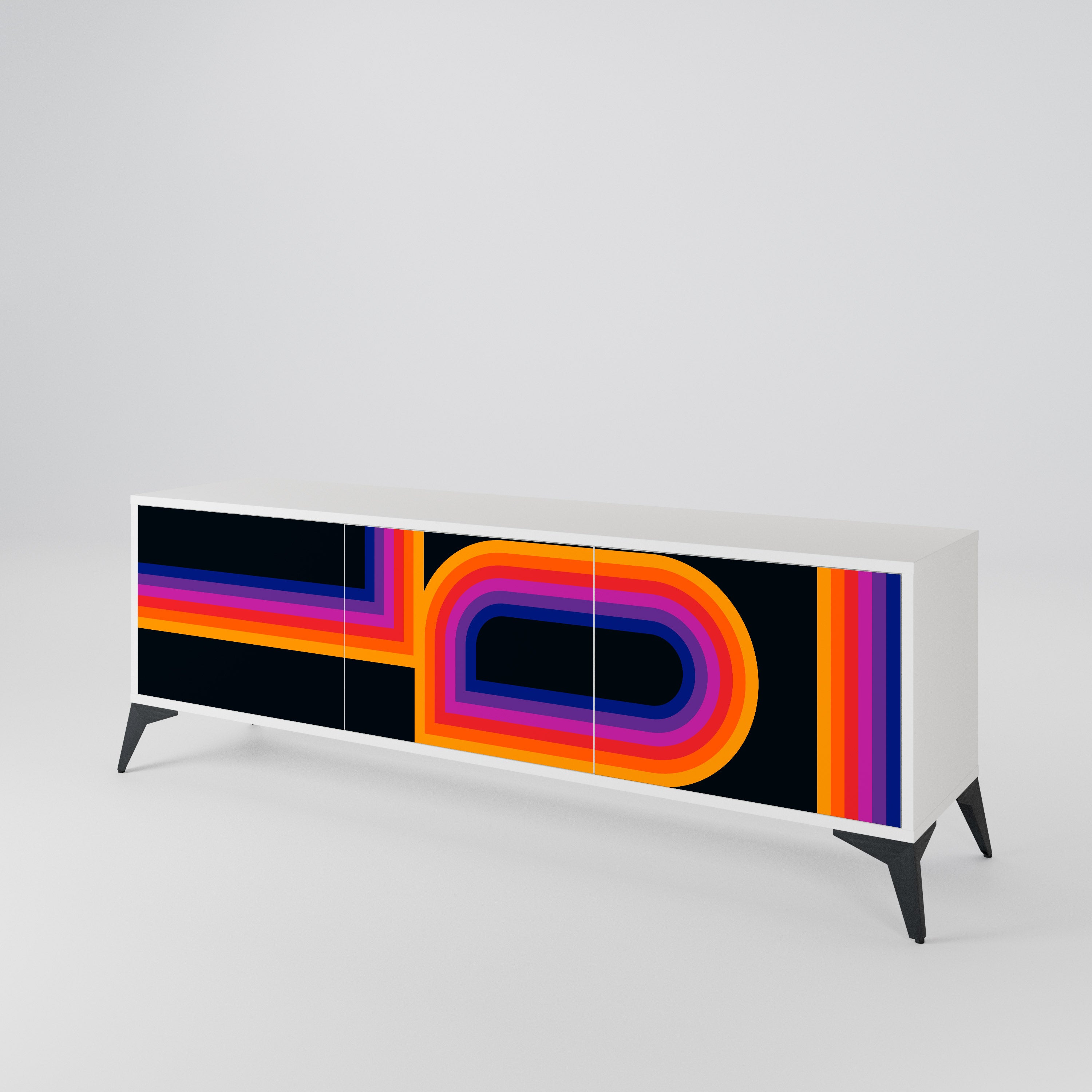 BLINDED BY THE LIGHTS 3-Door TV Cabinet