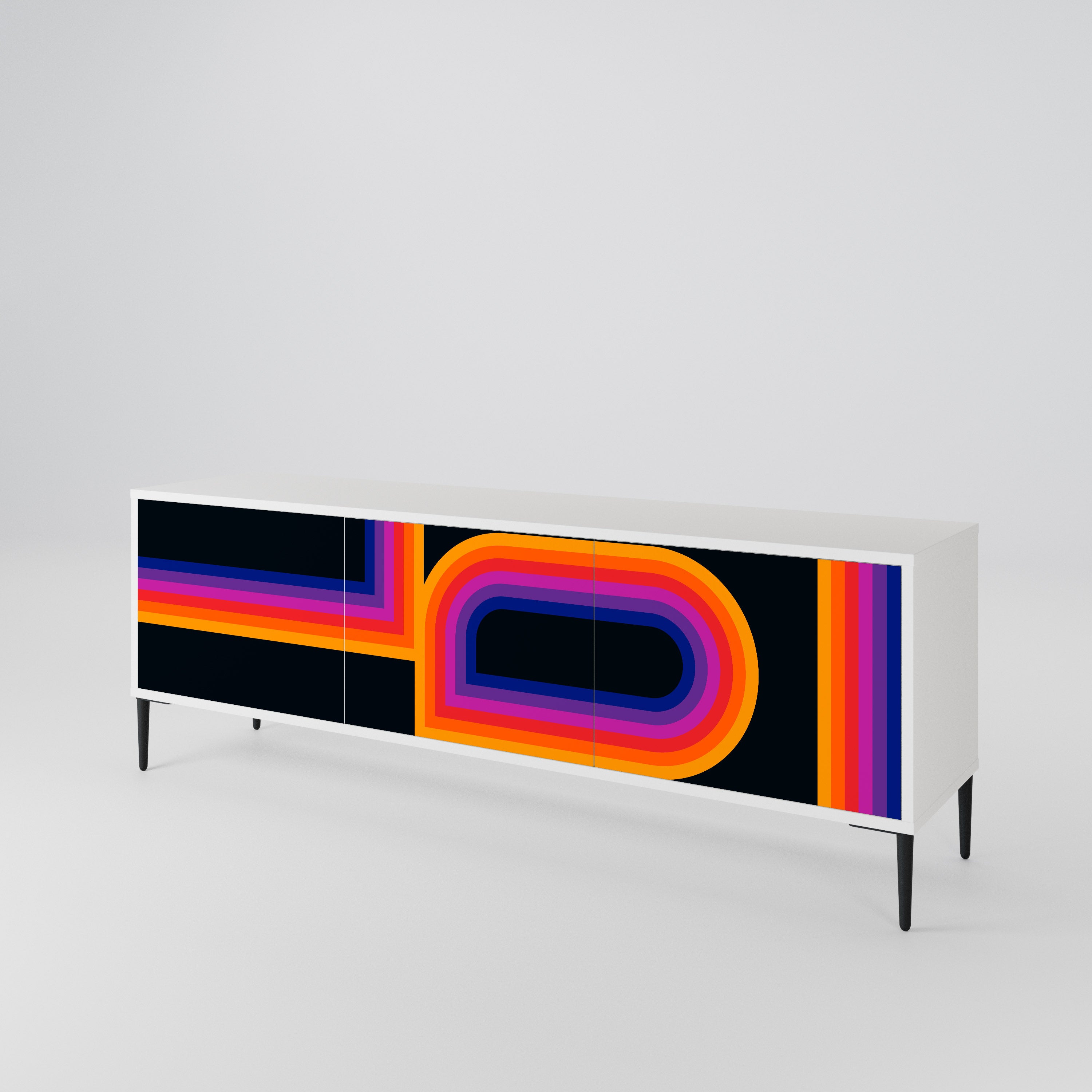 BLINDED BY THE LIGHTS 3-Door TV Cabinet