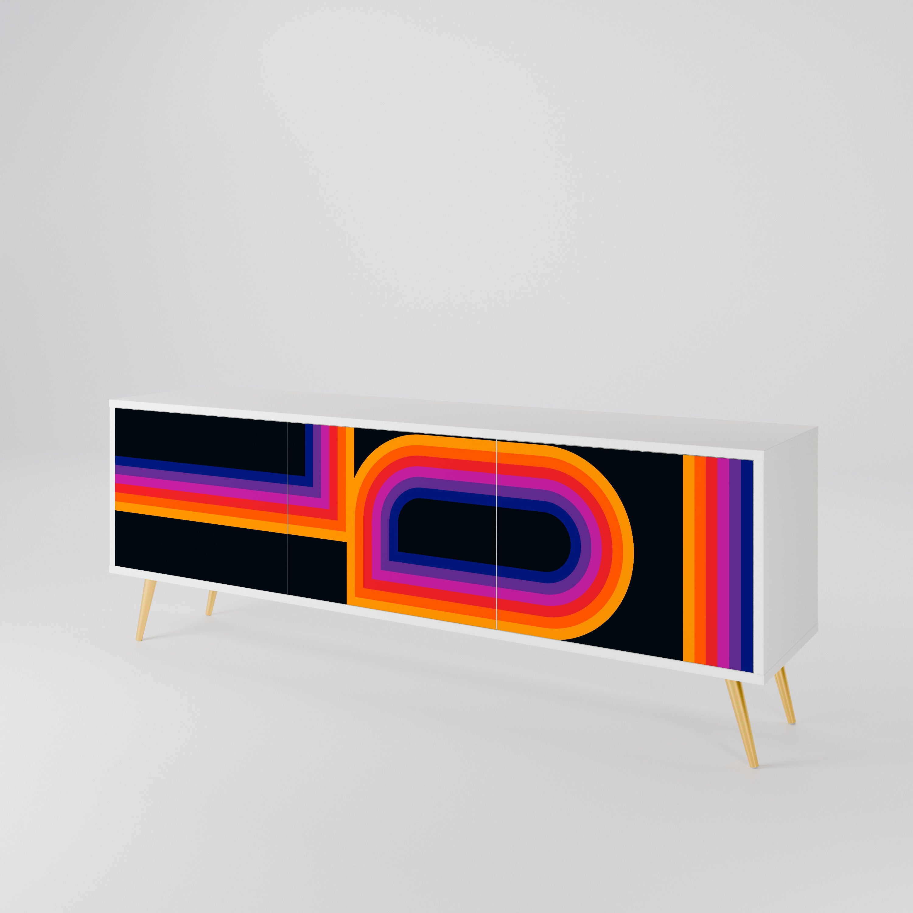 BLINDED BY THE LIGHTS 3-Door TV Cabinet