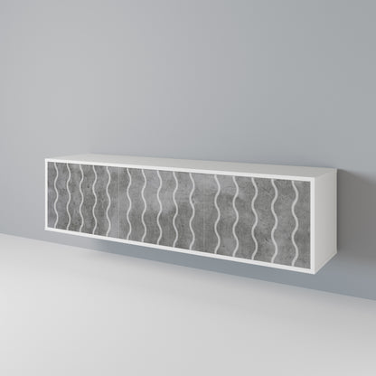 WAVES OF CONCRETE 3-Door TV Cabinet