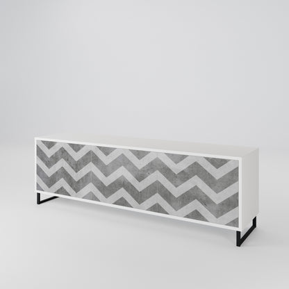 TOUGH ZIG ZAG 3-Door TV Cabinet