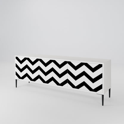CLASSIC ZIG ZAG 3-Door TV Cabinet