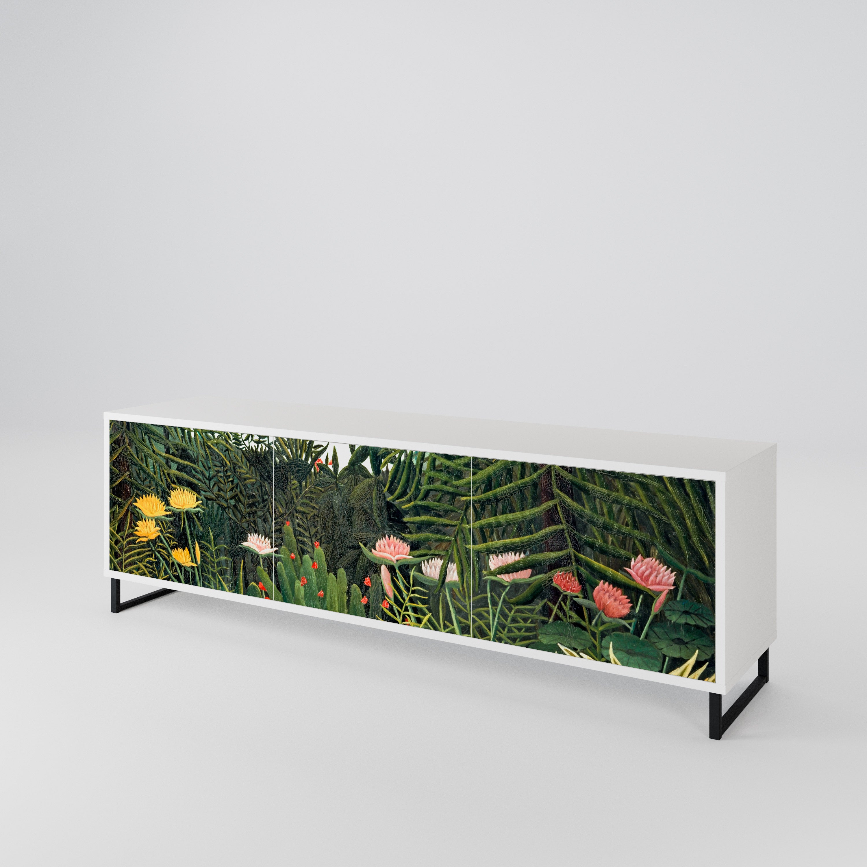VIRGIN FOREST WITH SUNSET 3-Door TV Cabinet