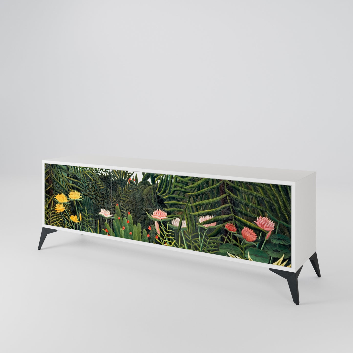 VIRGIN FOREST WITH SUNSET 3-Door TV Cabinet