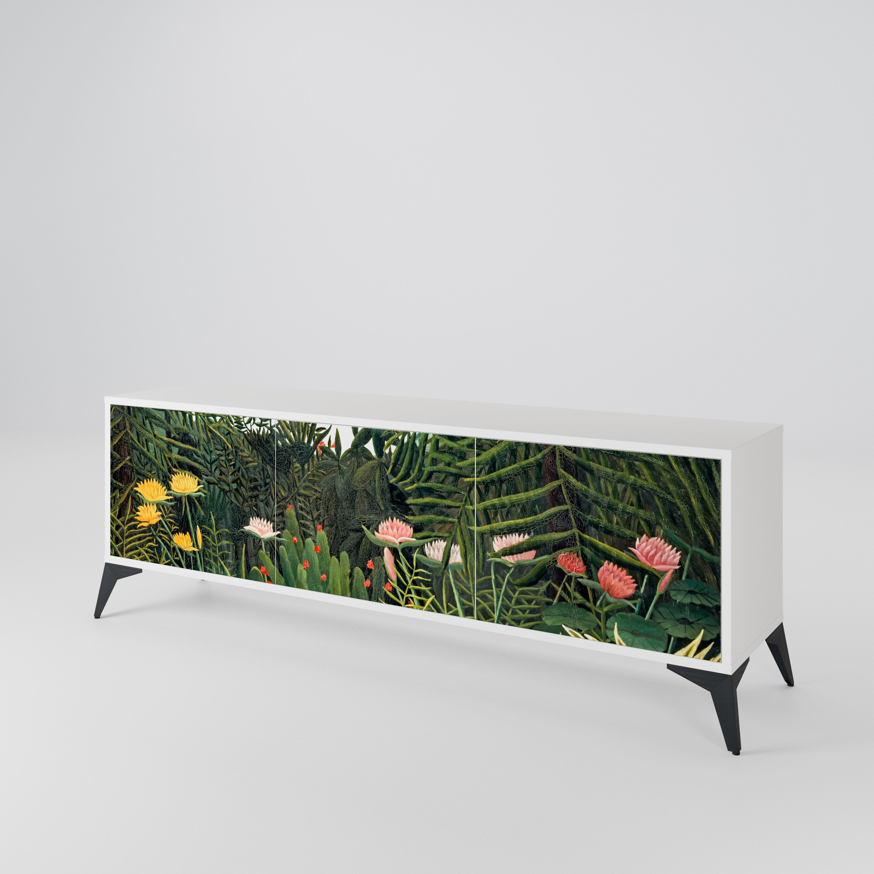 VIRGIN FOREST WITH SUNSET 3-Door TV Cabinet